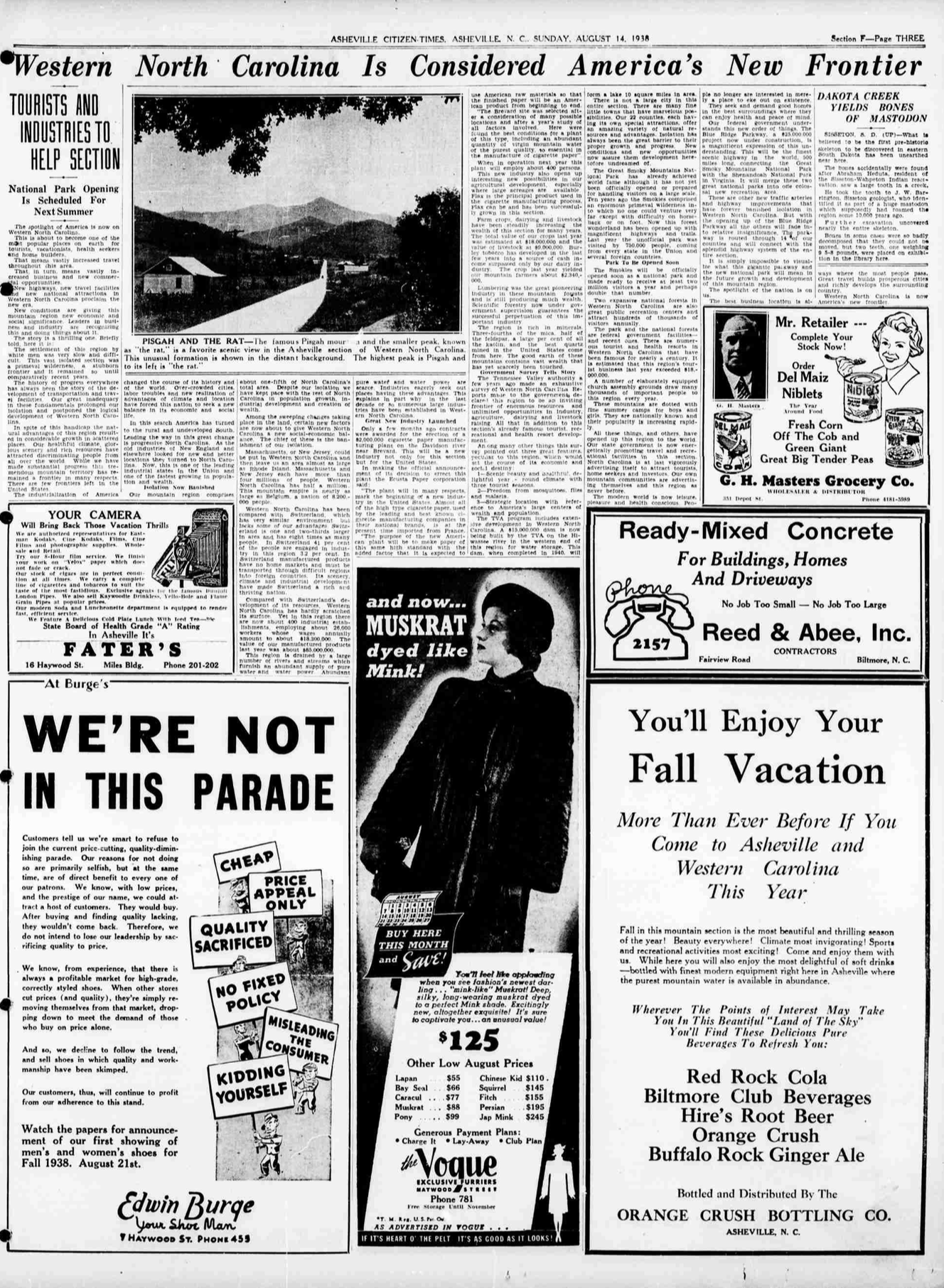 Asheville Citizen-Times; August 14, 1938