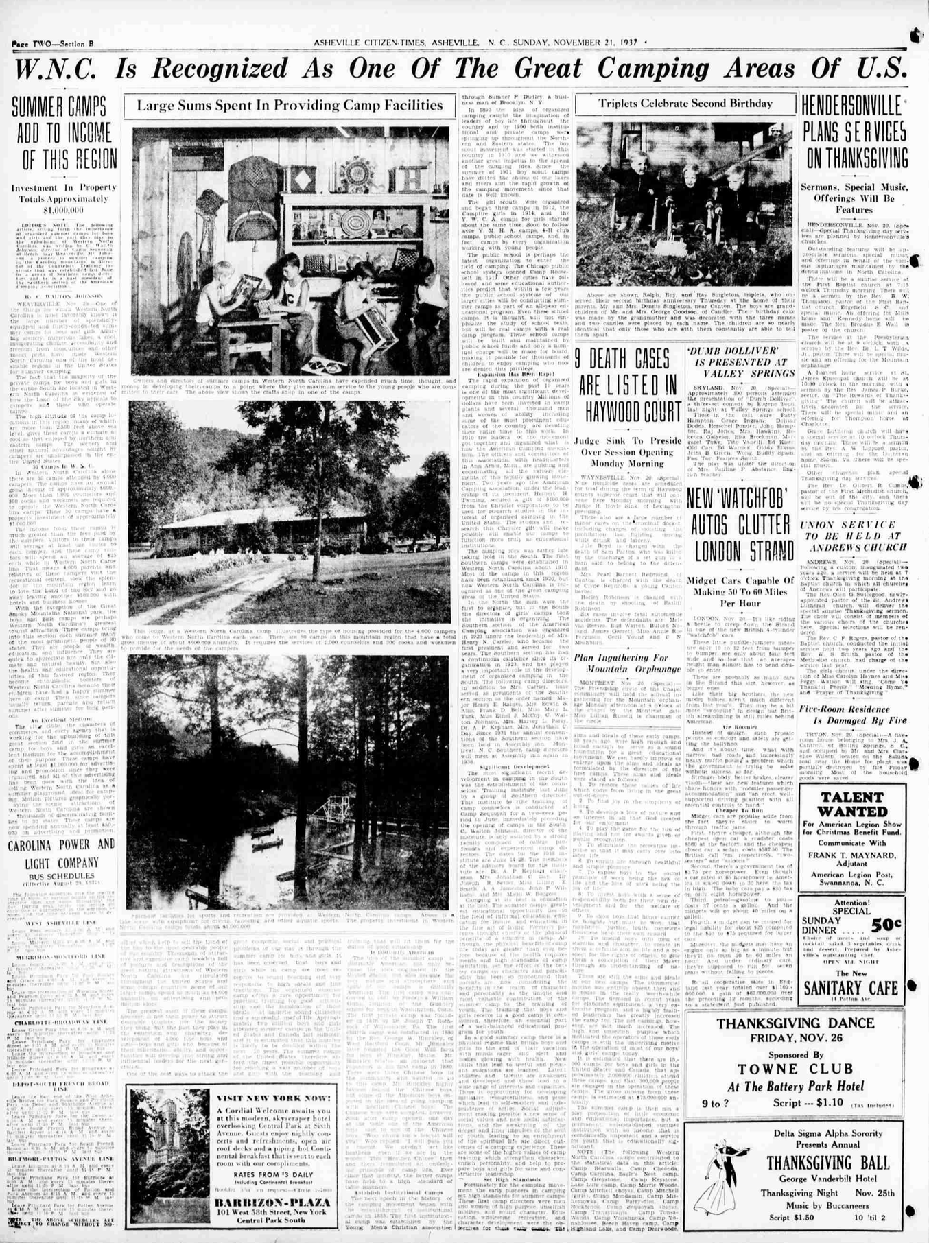 Asheville Citizen-Times; November 21, 1937