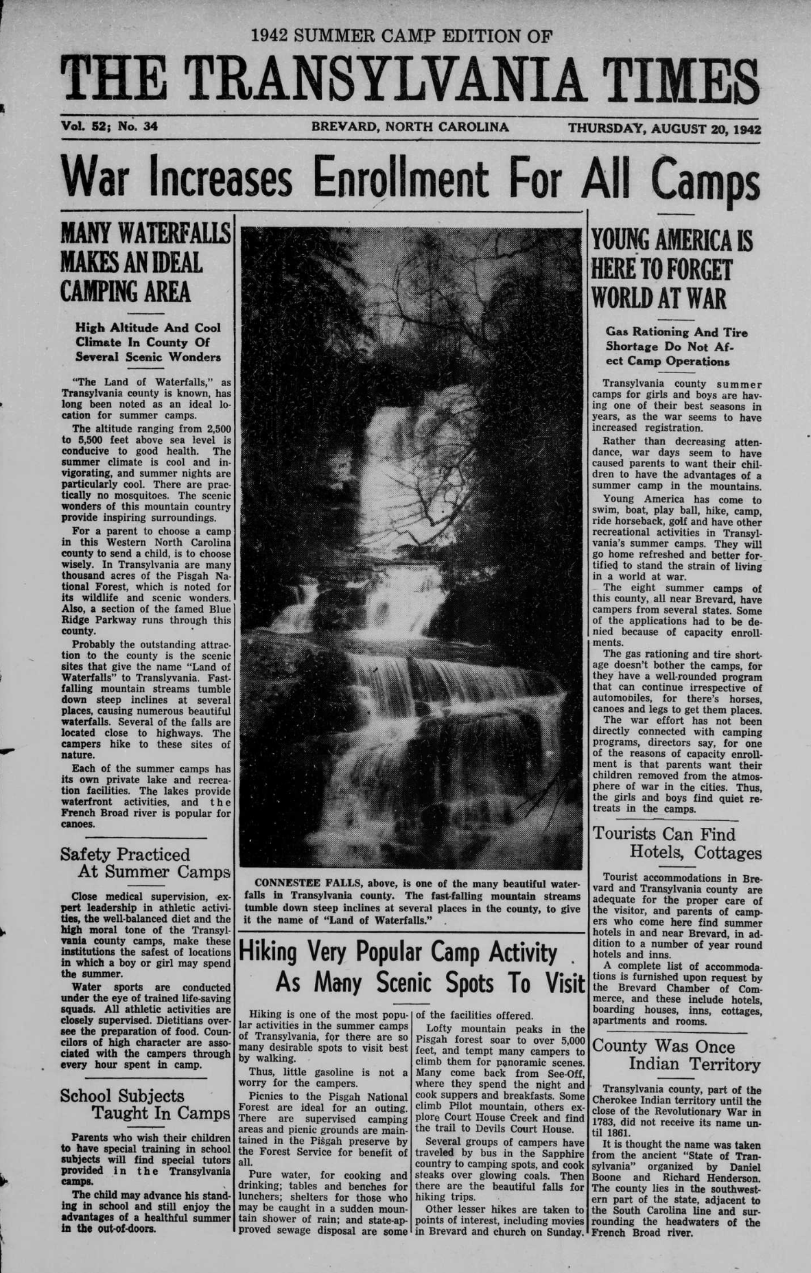 The Transylvania Times; August 20, 1942