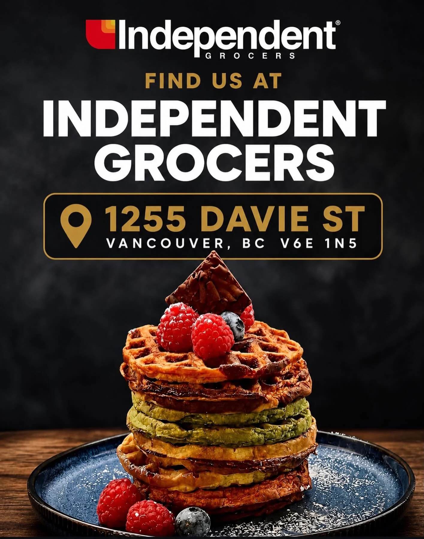 Your favourite Waffly waffles are heading back to Independent Grocers on Davie! 🧇✨

Swing by this Sunday and find us in the bakery section. Whether you&rsquo;re grabbing breakfast for the week or stocking your freezer, we&rsquo;ve got you covered wi
