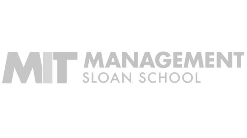 Gray logo of MIT Sloan School of Management.