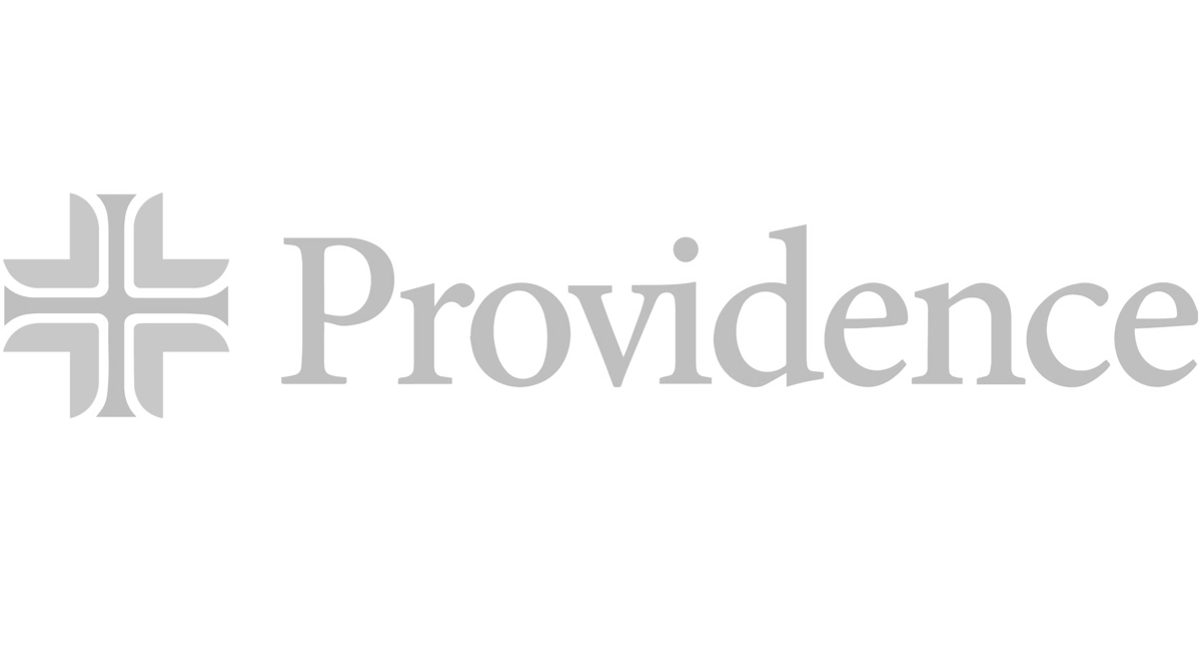 Gray logo for Providence Health.