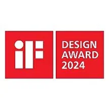 iF Design Award 2024 logo with a red background and white text