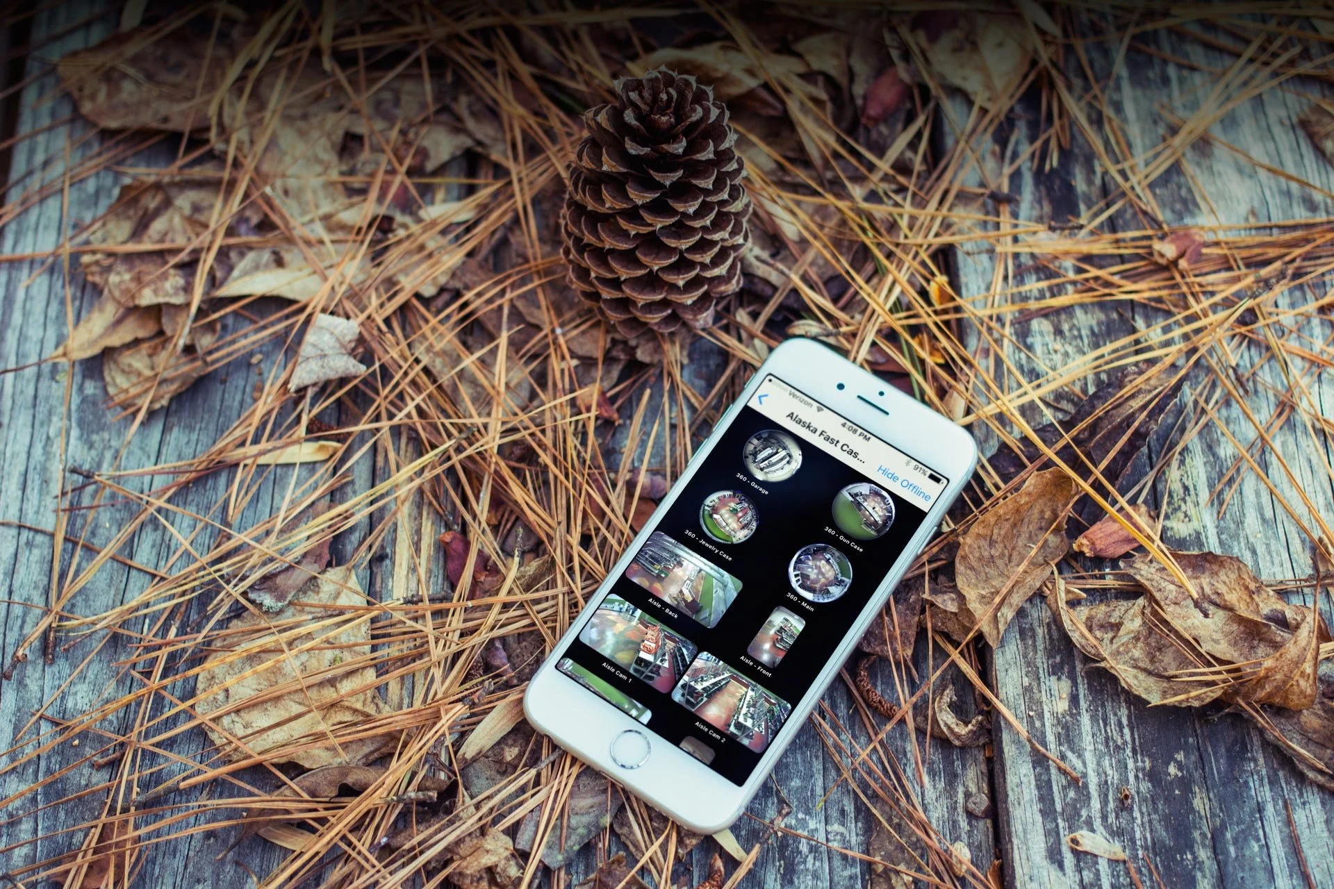 Mobile phone with video surveillance access