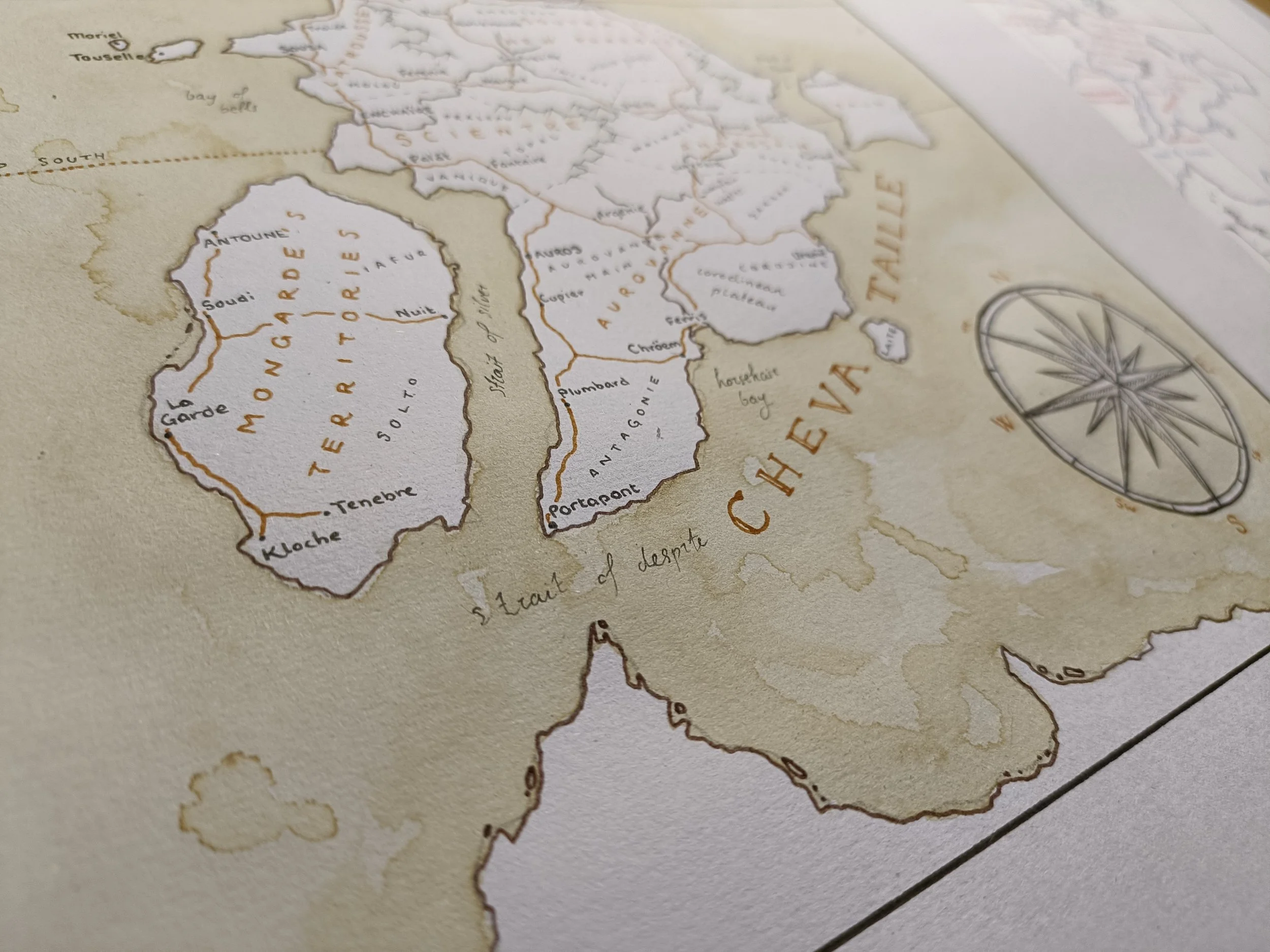 Continental Map | Staining