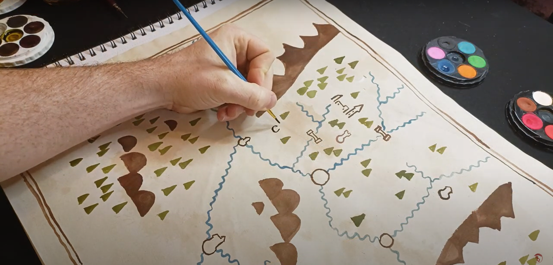 Ancient Map | Thee Sunderking's Mappe