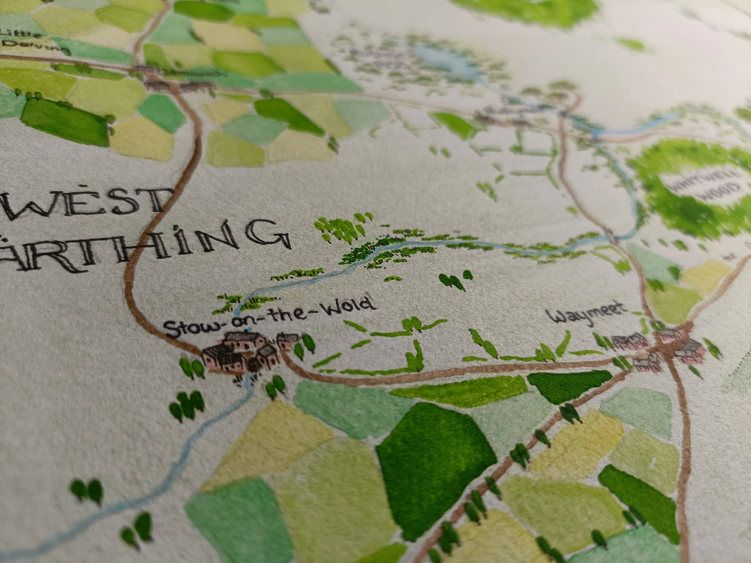 Painted Landscape Style | Watercolour on Paper