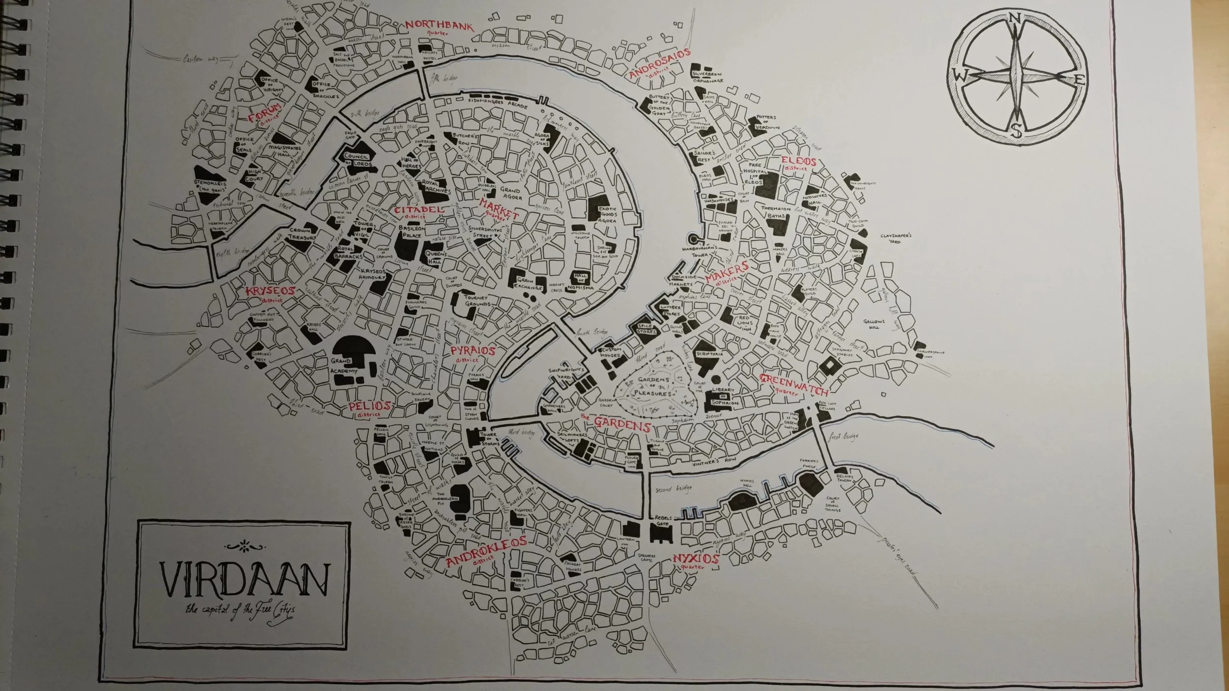 Day 16 | Virdaan, capital city map