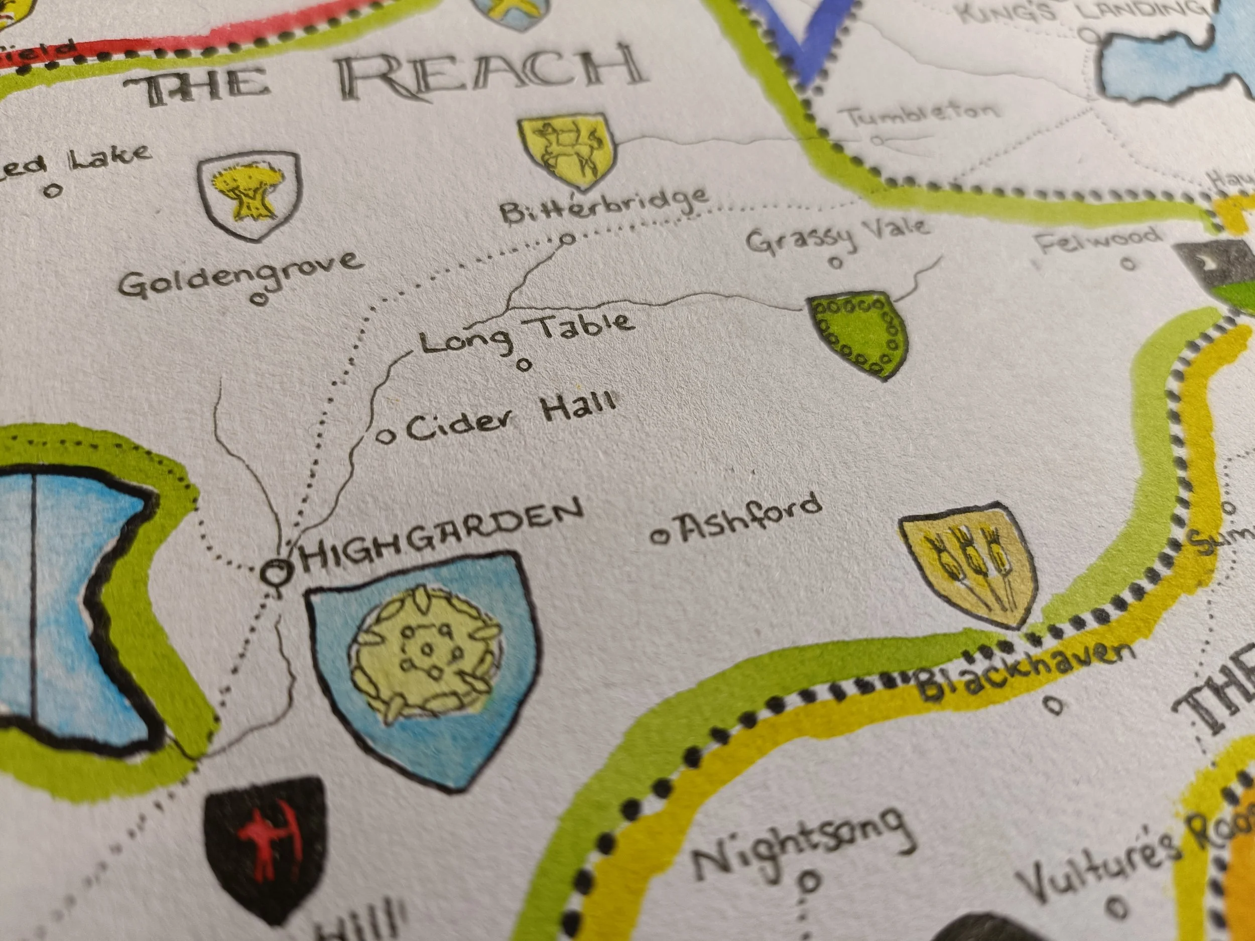 Medieval Heraldic Style | Watercolour and Ink on Paper