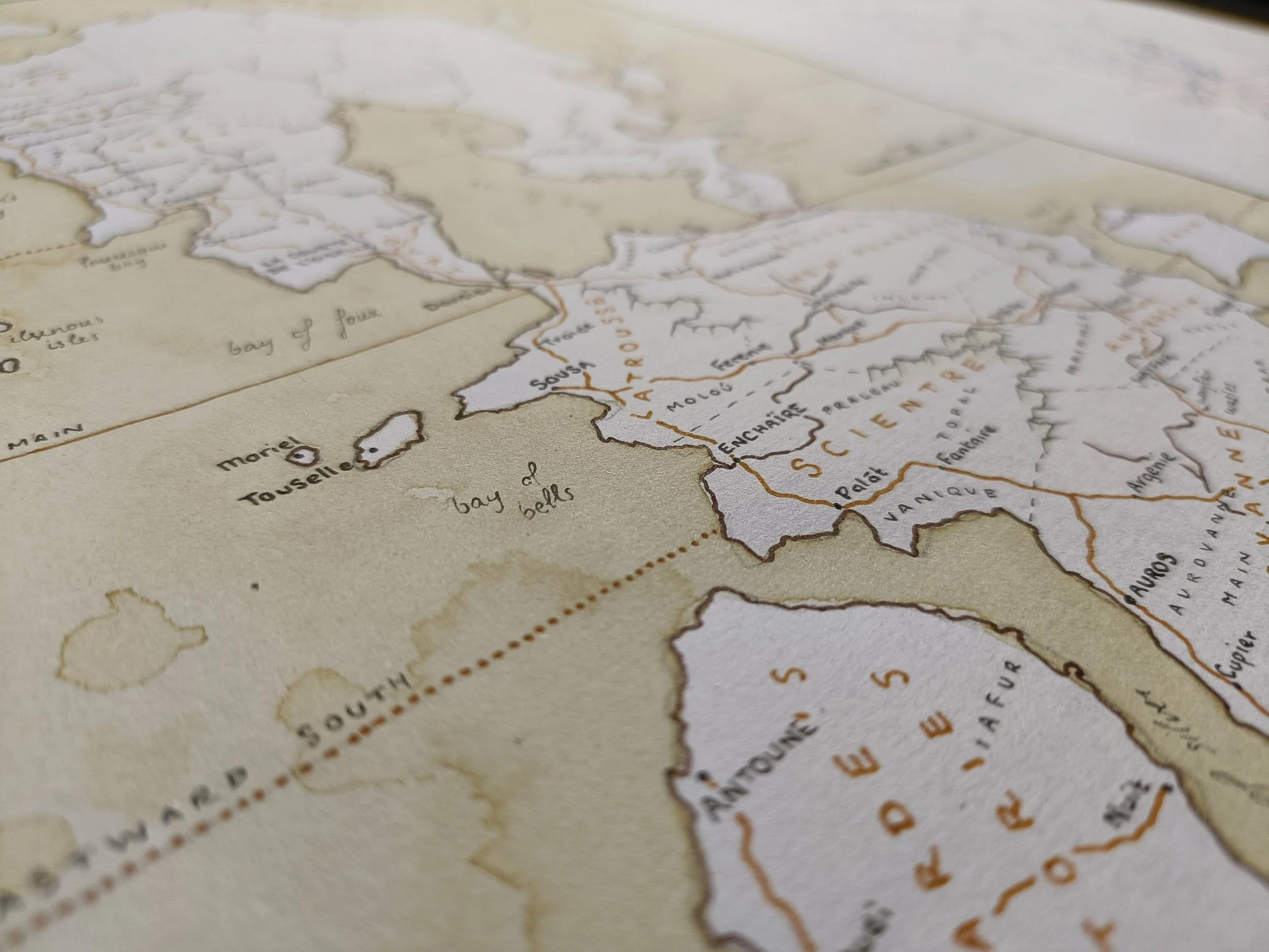 Continental Map | Close up