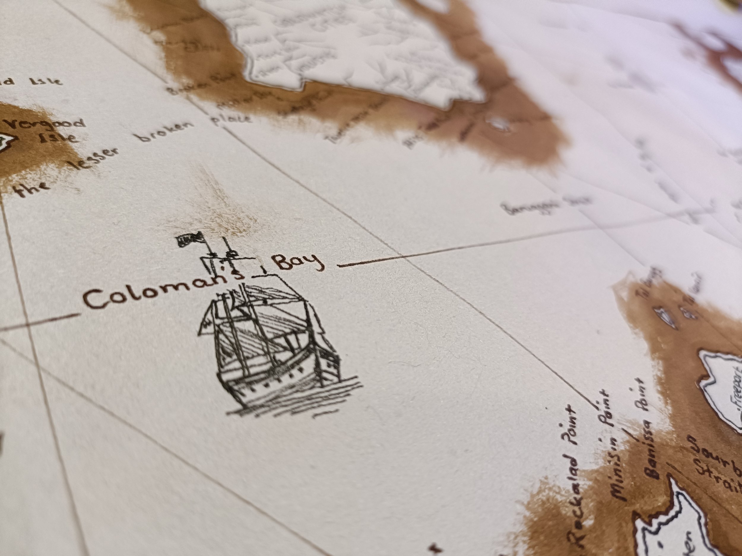 Pirate Chart Style | Weathered Paper, Ink