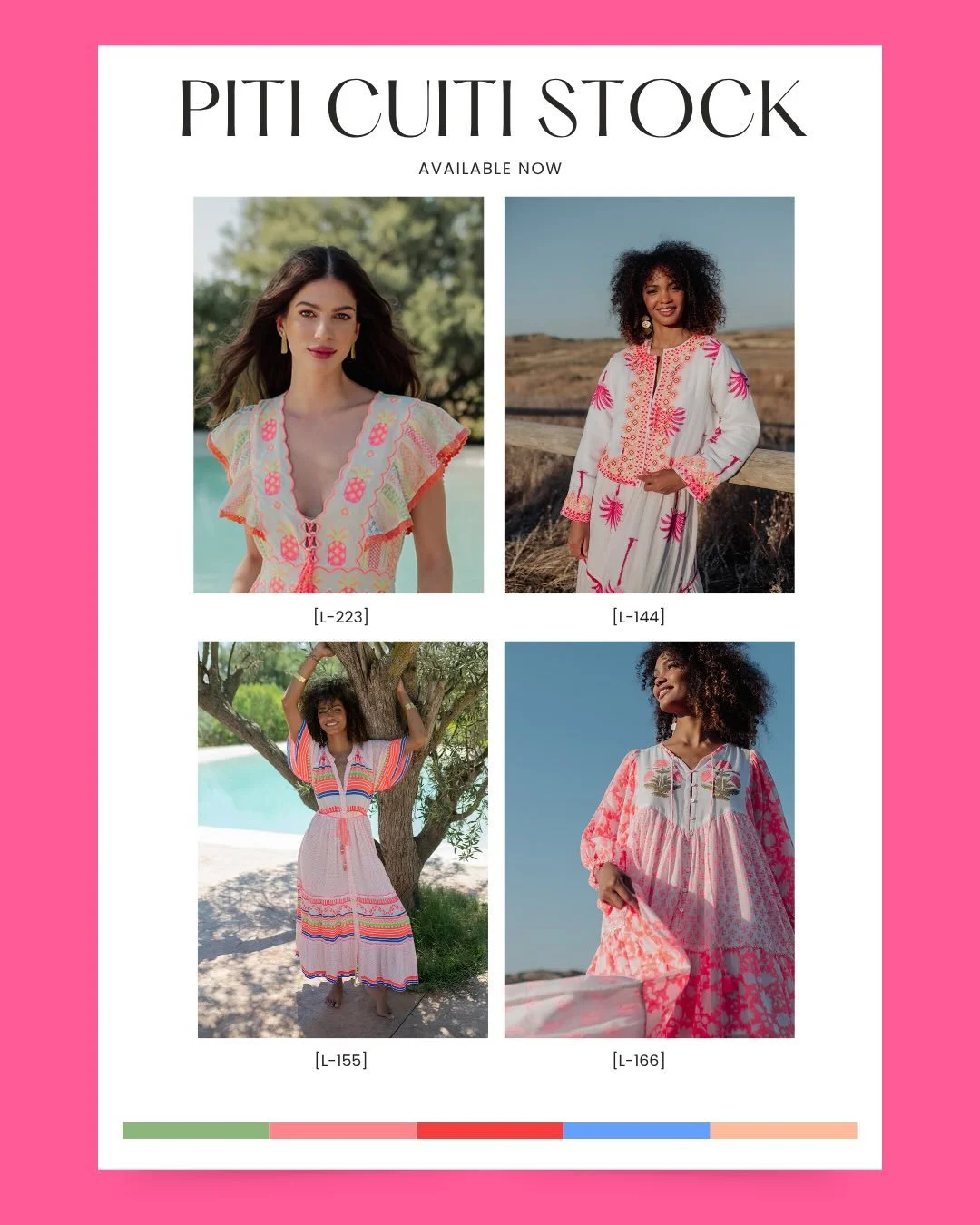 Top up on your favorite summer styles from Piti Cuiti 🌊☀️

Over 20 styles available while stocks last! Send us your wishlist ✍🏻✍🏻

📞 07391427140
☎️ 02072356441 
💌 georgia@dekeyser.co.uk 

#summerdress #independentboutique #womenswear #spain