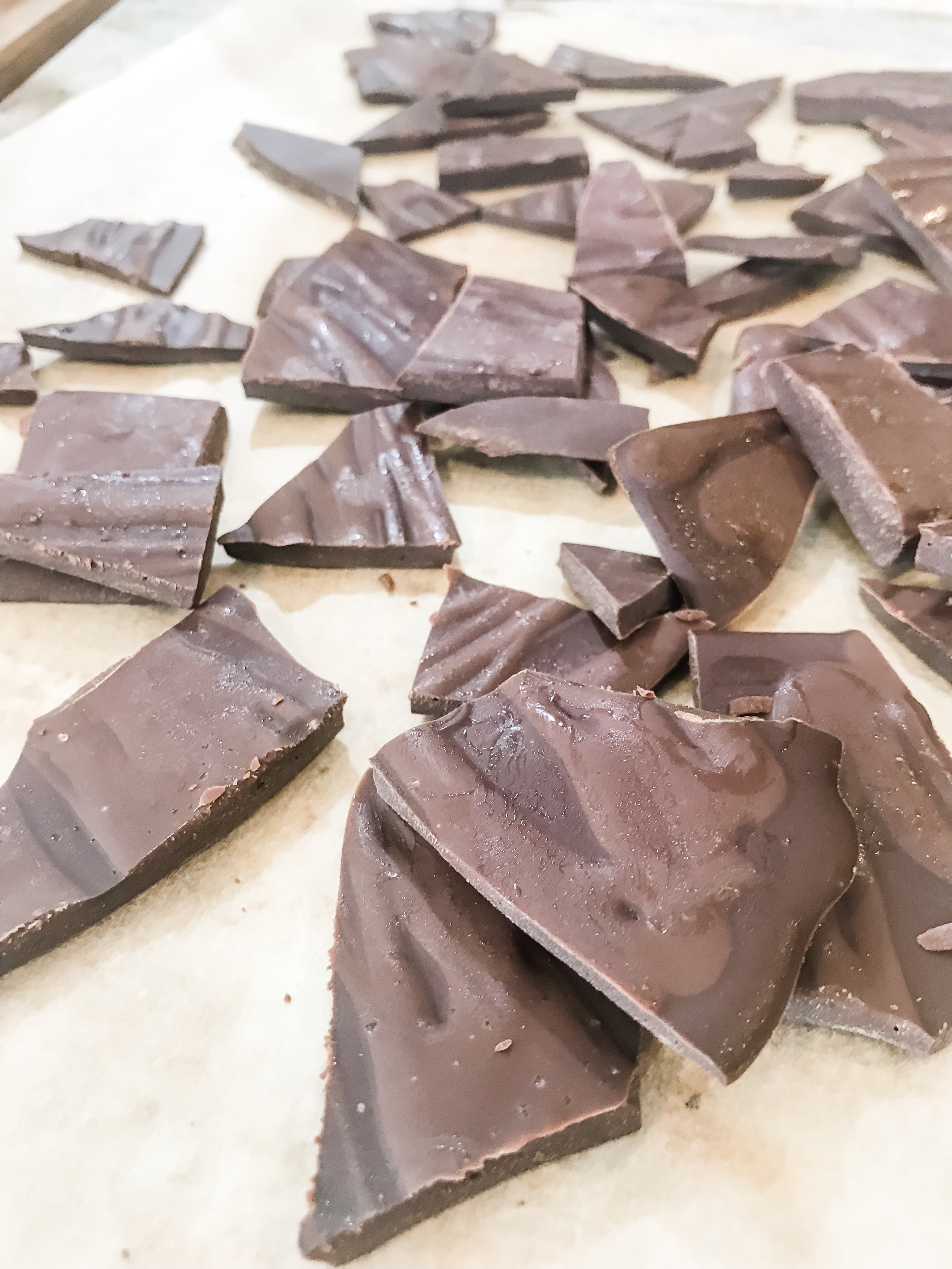 Keto Chocolate Sea Salt Caramel Bark