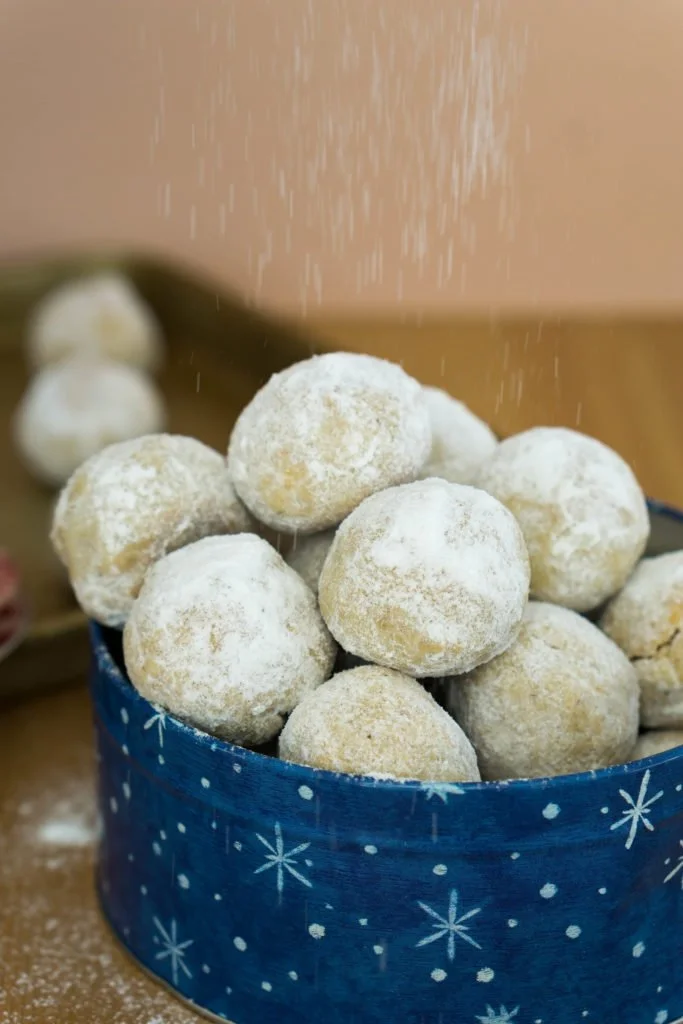Walnut Pecan KETO Snowball Cookies