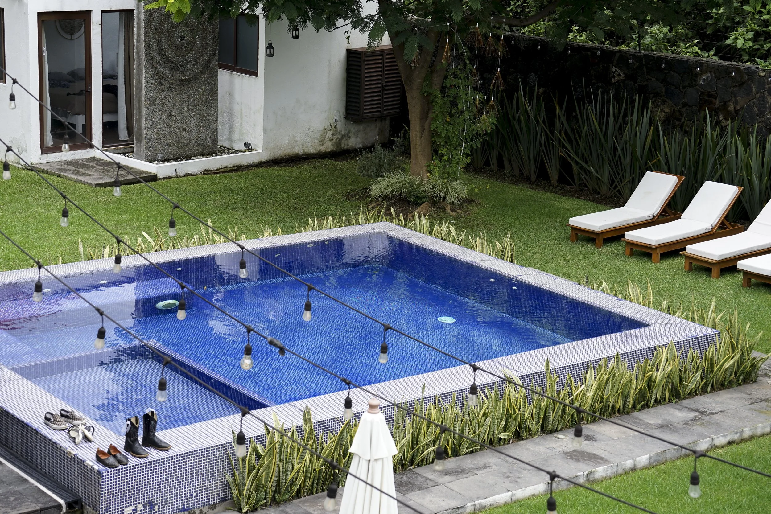 String Lights and Swimming Pools