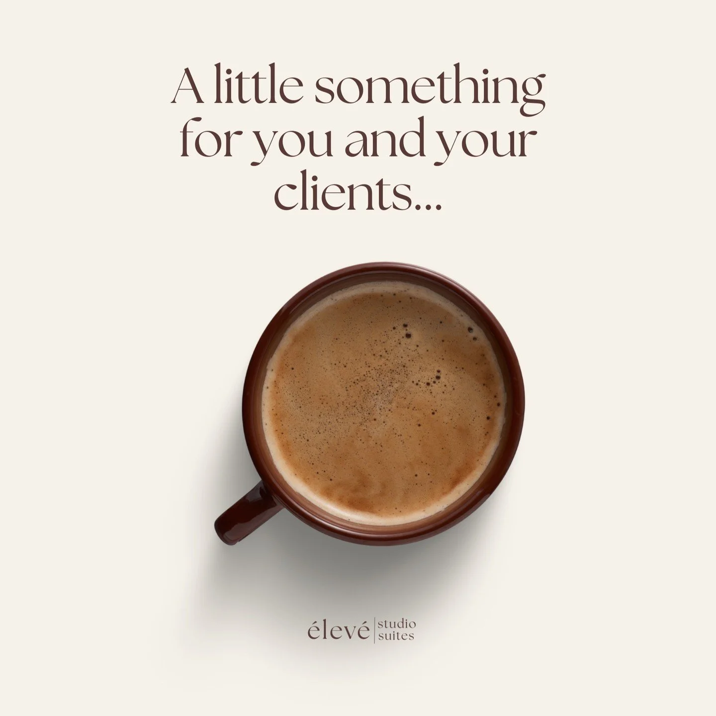 ☕️✨ A little something for you and your clients&hellip;
We&rsquo;ve created a coffee moment you can both enjoy &mdash; because the experience starts before the service even begins.
For your clients a warm welcome, a cozy touch, a reason to settle in 