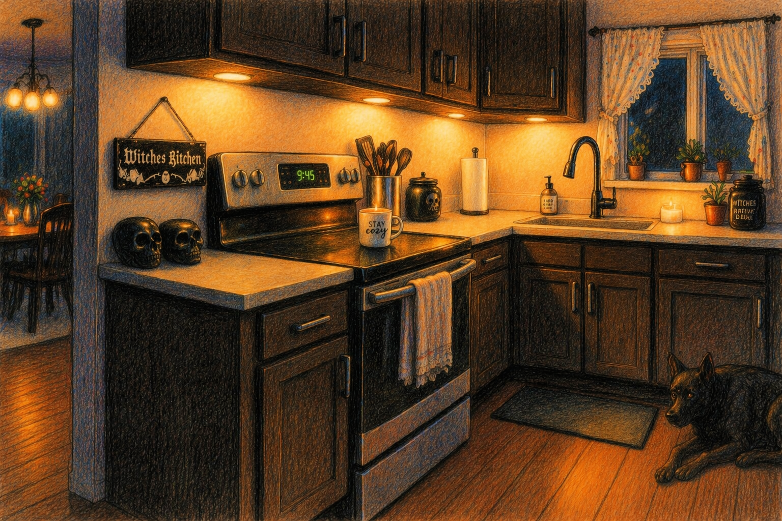 When the House Grows Quiet at Night