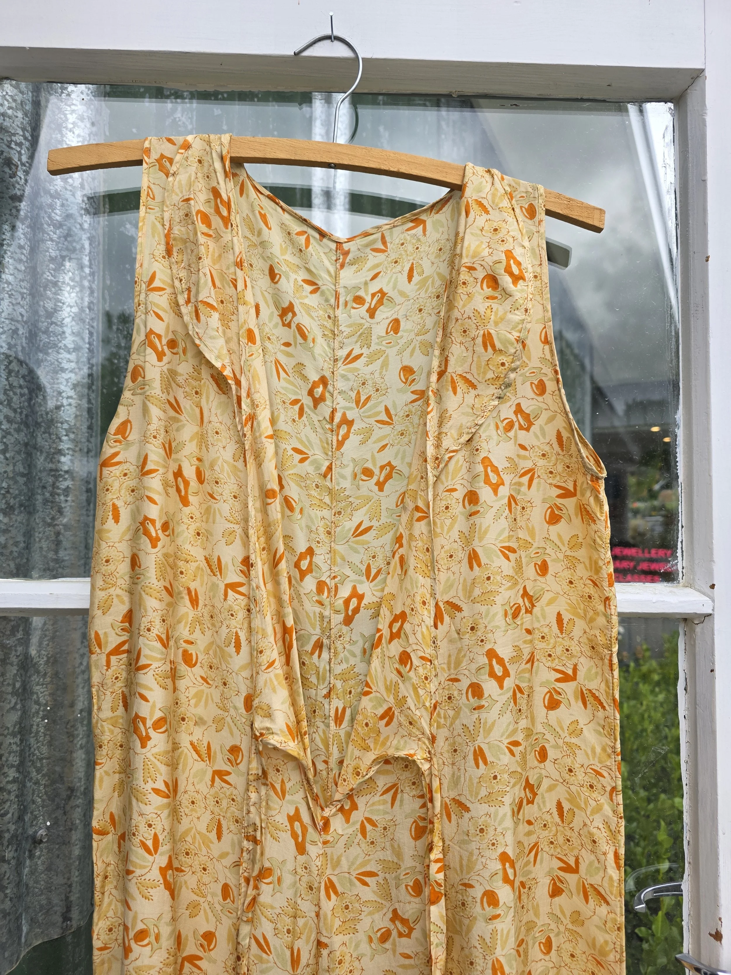 1930s Pongee Silk Beach Pyjamas