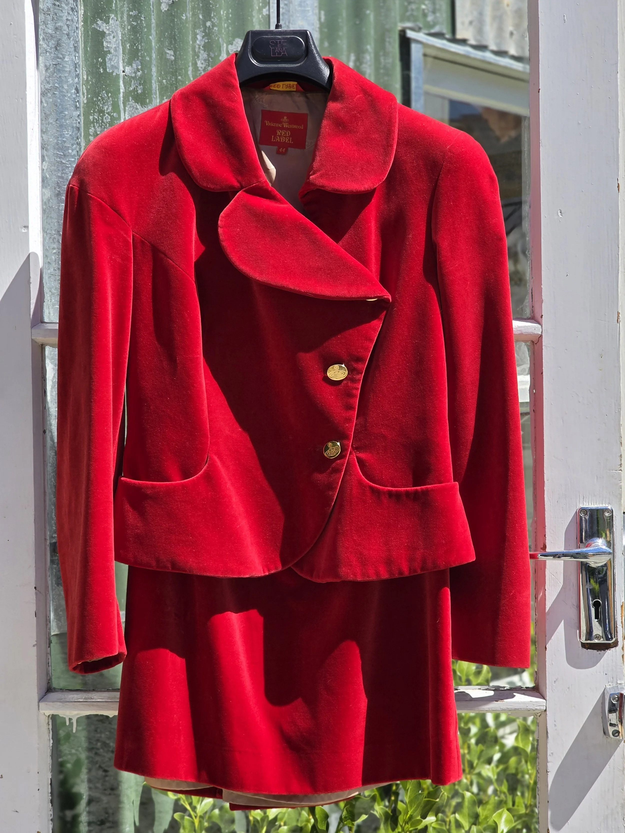 Vivienne Westwood Red Velvet Suit