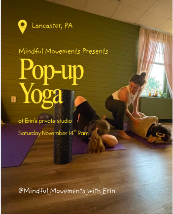 Pop-Up Yoga at Mindful Movements Private Studio