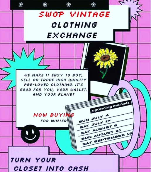 SWOP Clothing Exchange Poster - Vintage Market