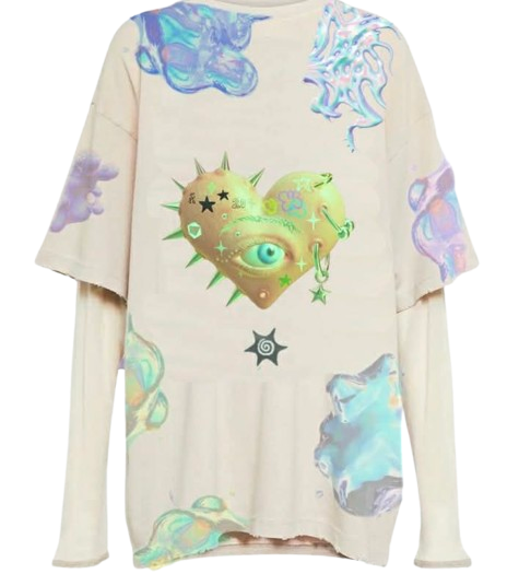 JAGGERED HEART  - OverSized Tee