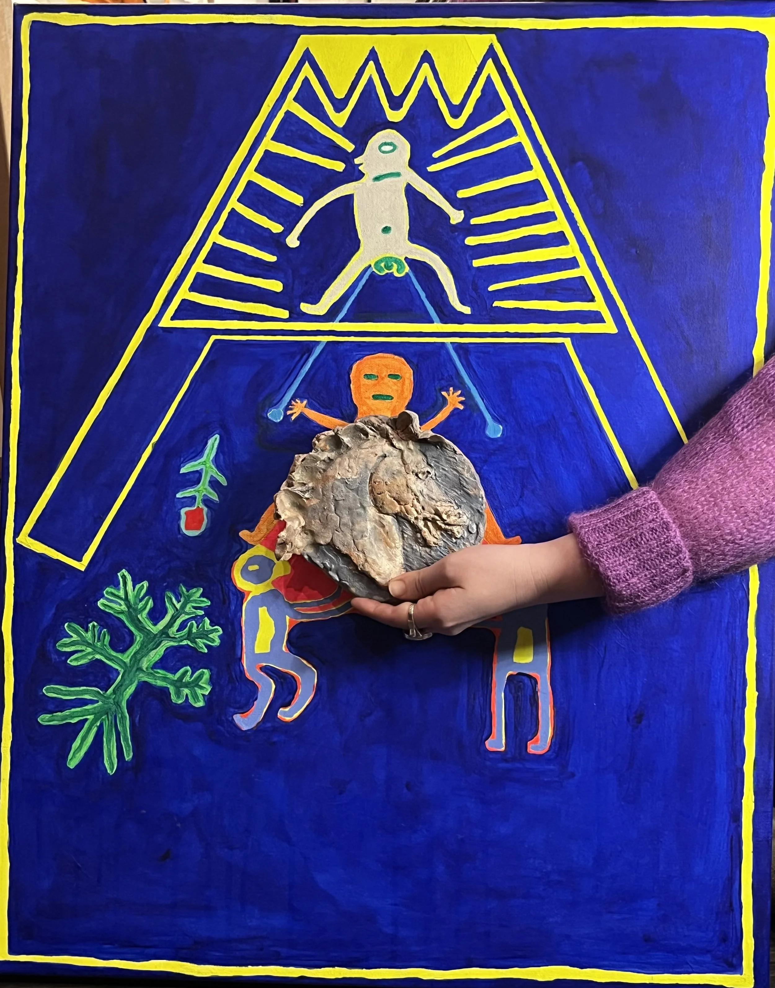 Italian Clay Horse Wall Medallion