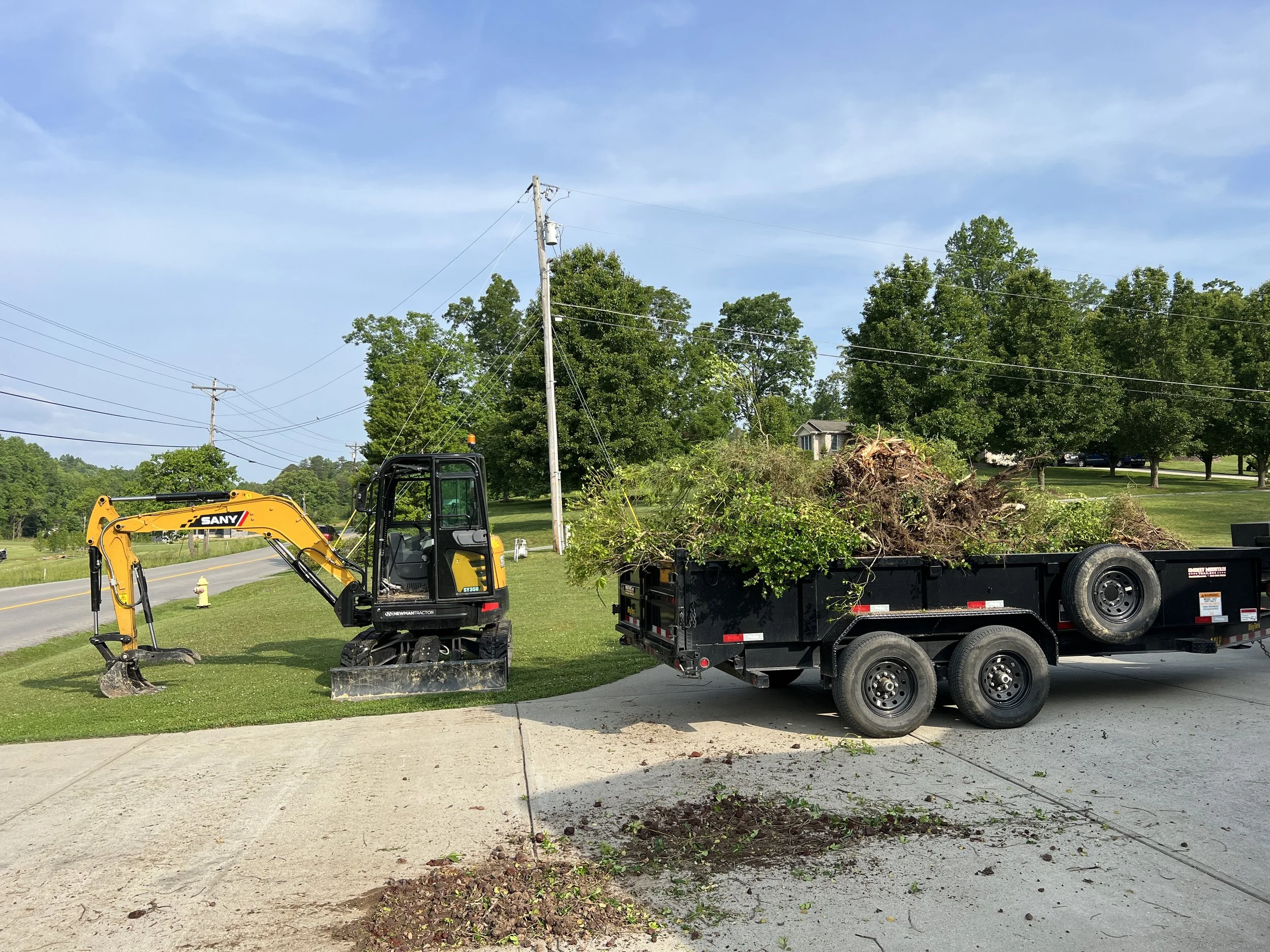 Land clearing and brush hog service in London Kentucky