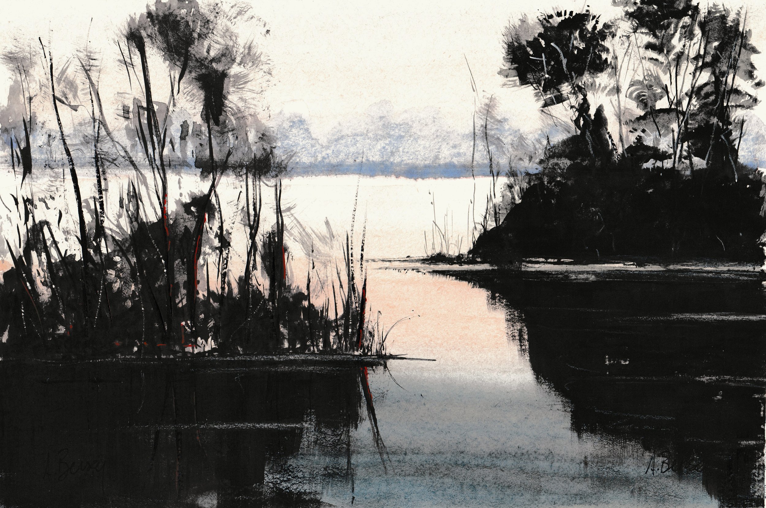 Lake reflections (A4)