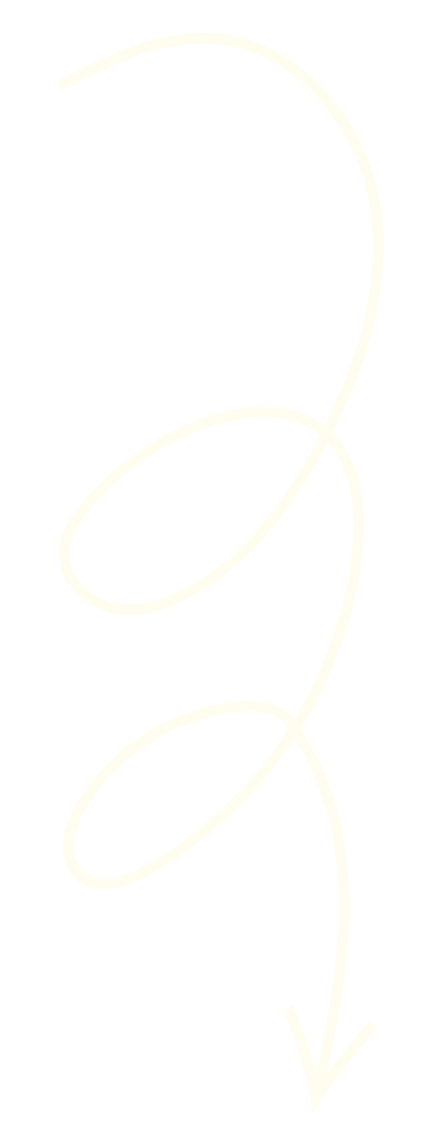 White decorative line art forming a spiral or helix shape on a black background.