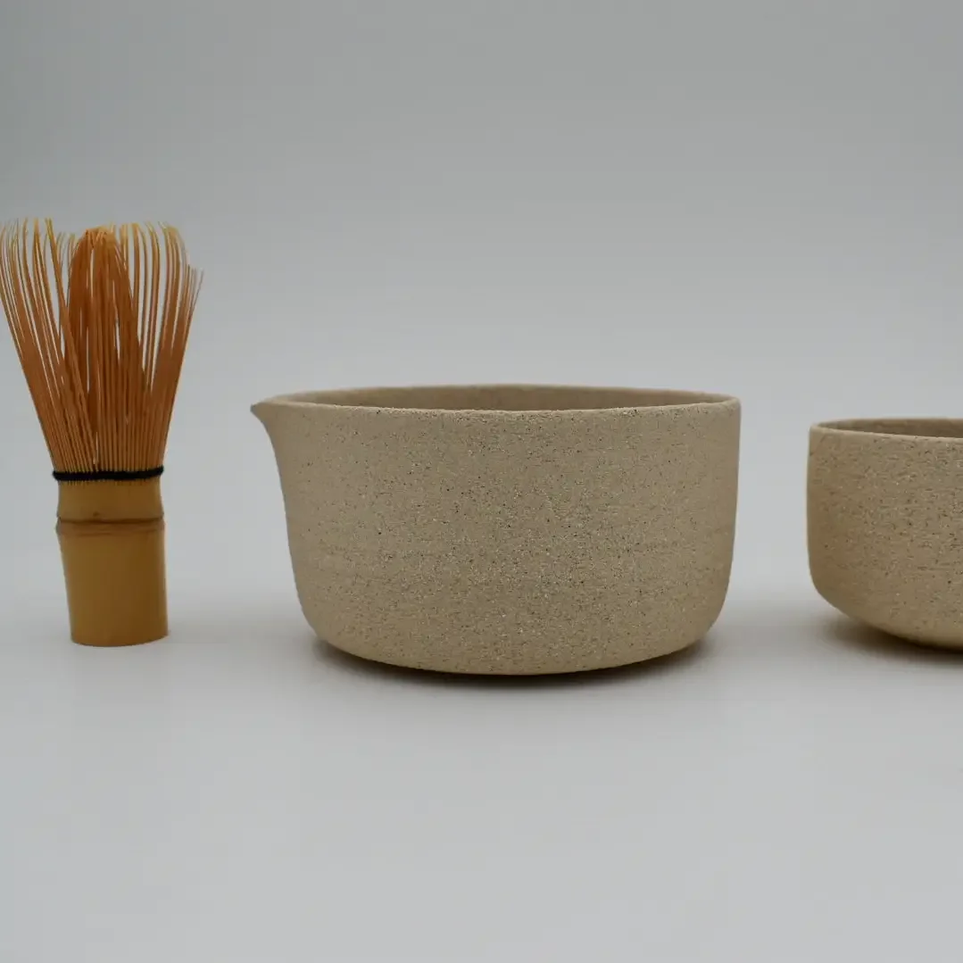 Matcha Bowl Set I Handmade Stoneware Ceramic Tea Cup Set.webp