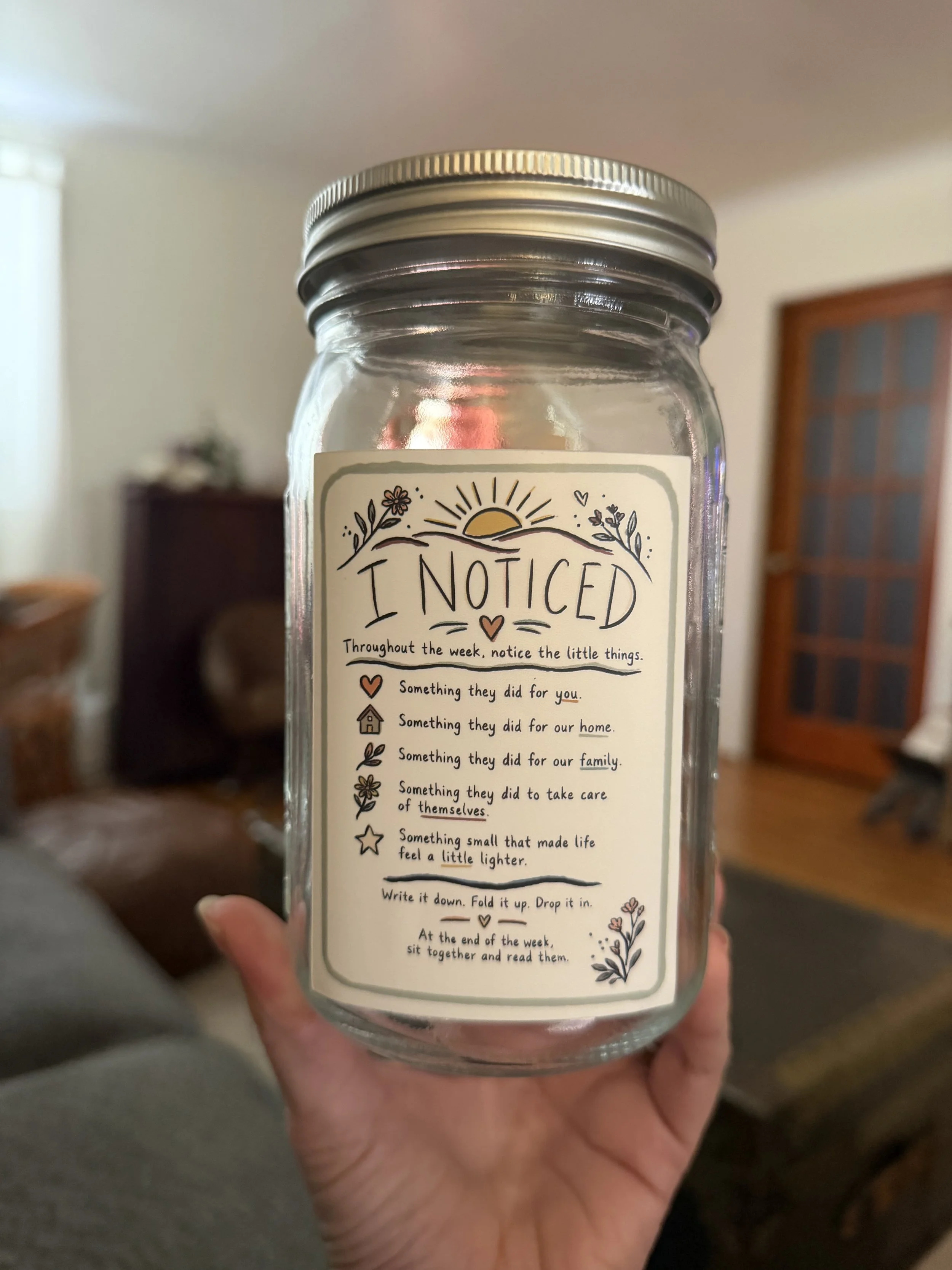 THE I NOTICED JAR—for the home