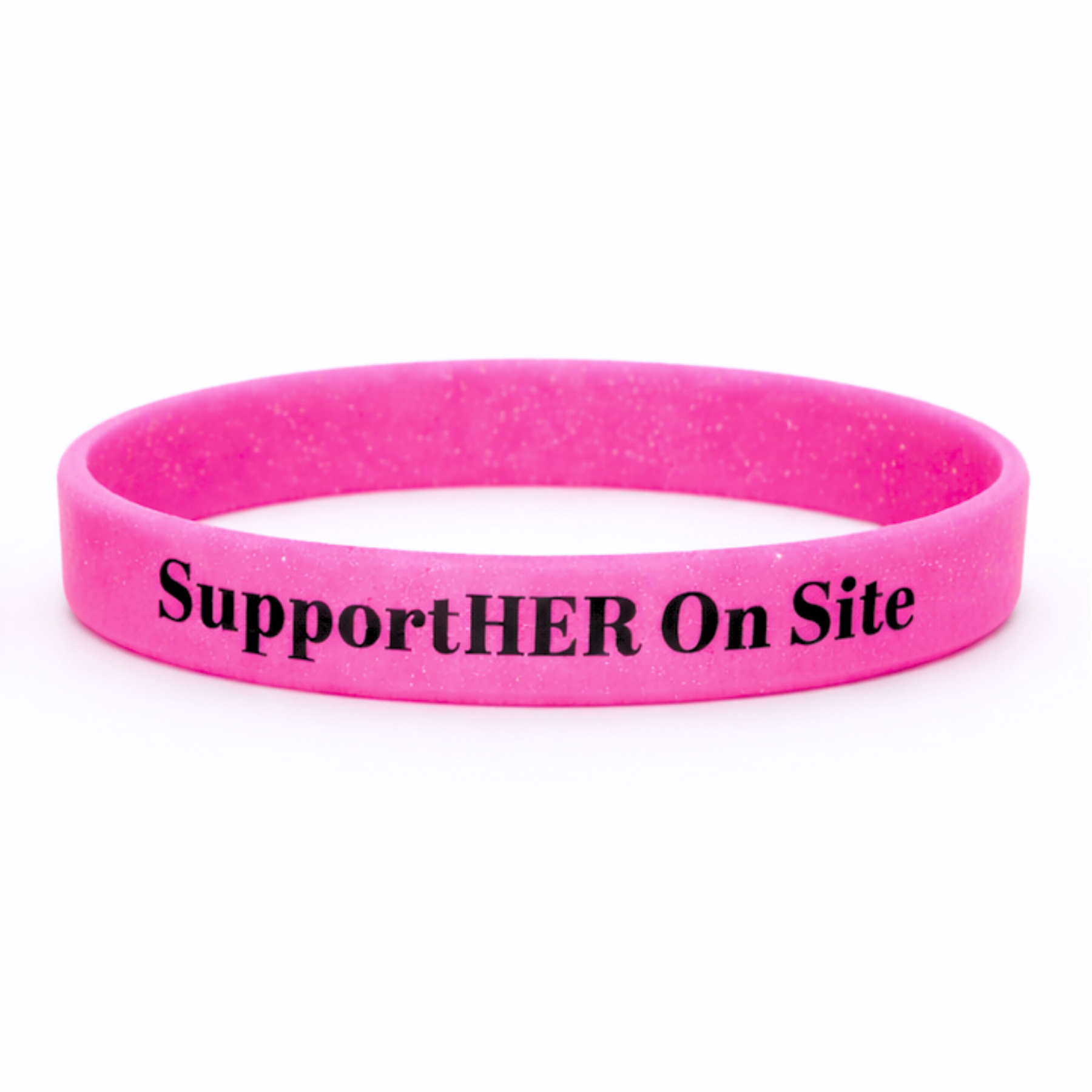 Glitter wristband supporting women in trades Australia