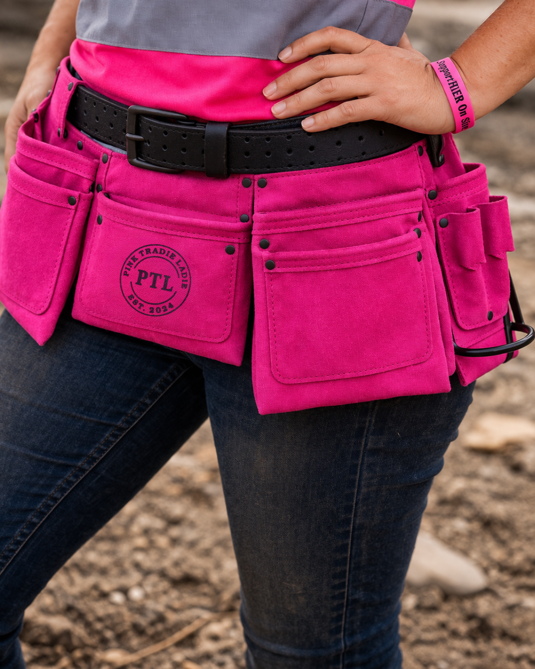 SupportHER On Site Tool Belt - Pink