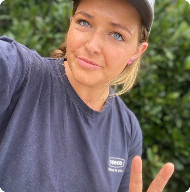 Zarah Littlejohn, founder of Pink Tradie Ladie, supporting women in trades on site