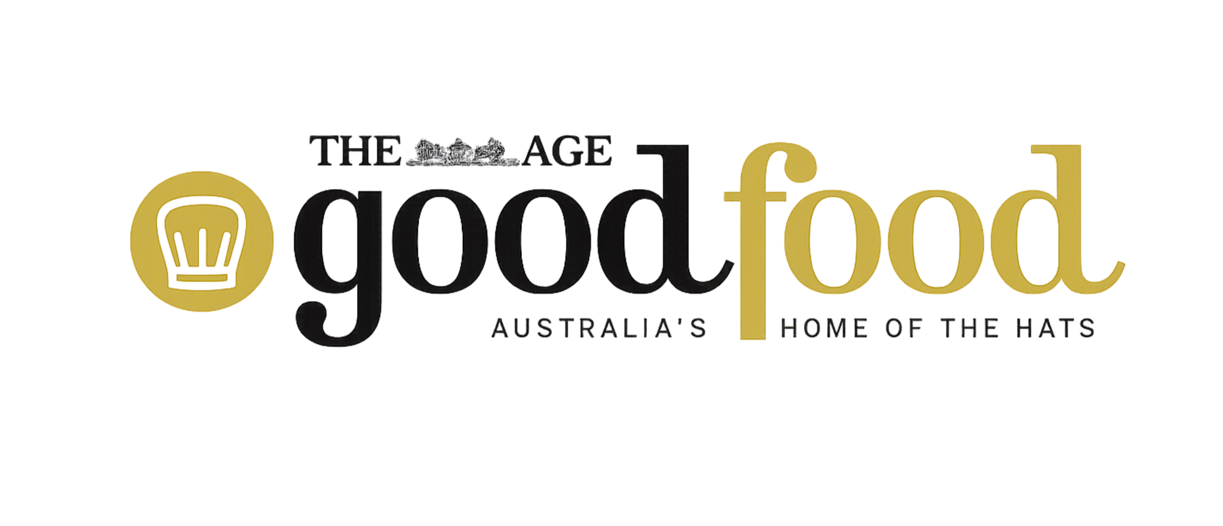 Logo for The Good Food Australia, featuring a lightbulb icon and the text 'The Good Food Australia's Home of the Hats'.