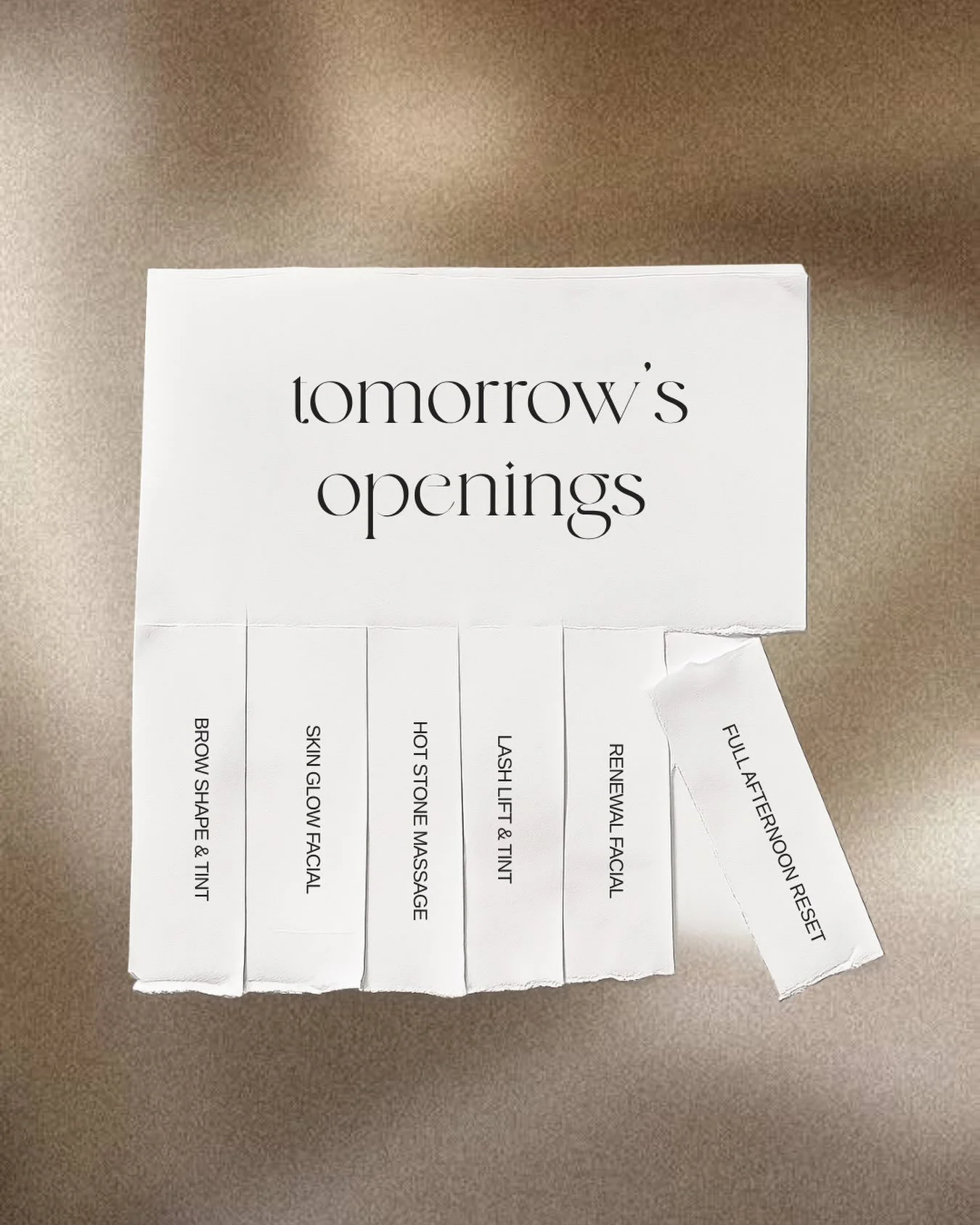 The mid-morning reset you deserve. ☁️ We have limited availability tomorrow from 8:00 AM to 11:30 AM.

Ready to glow?

✨ Secure your spot via the link in our bio.
✨ Tell us: what&rsquo;s on your wishlist for tomorrow&rsquo;s appointment?

#GroundedBo