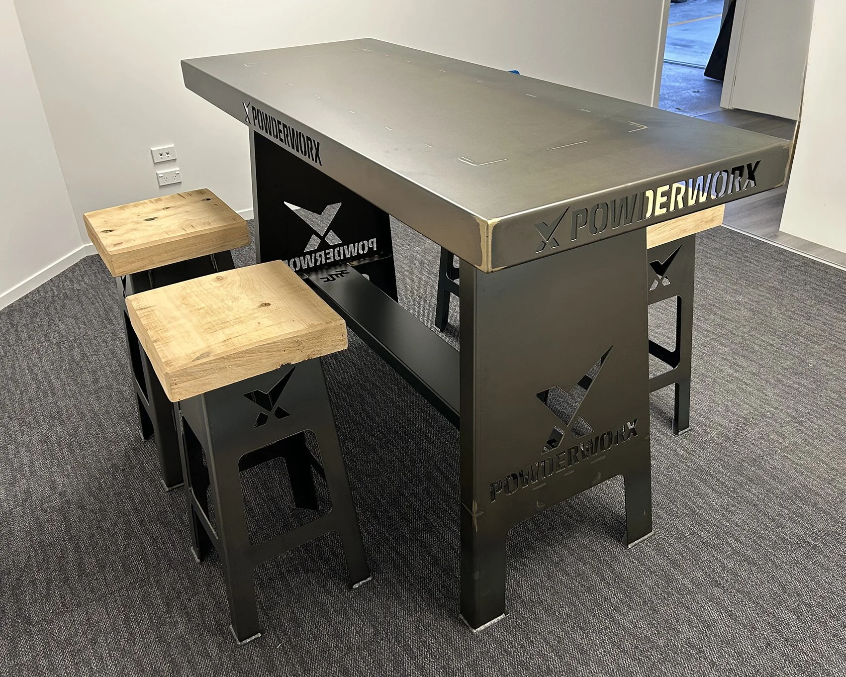 Clear Over Black Steel