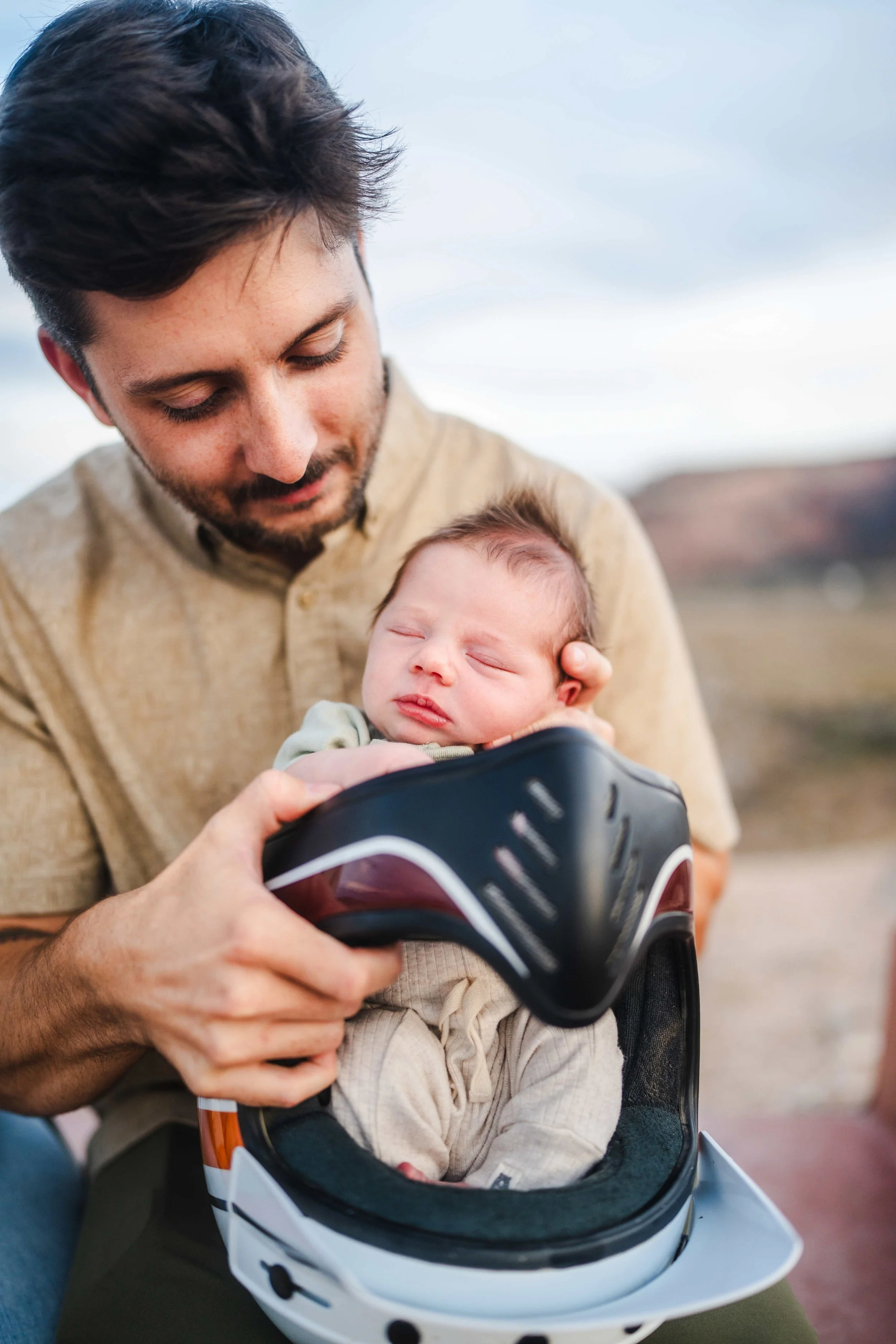 Dad and baby at dinosaur hill.jpg
