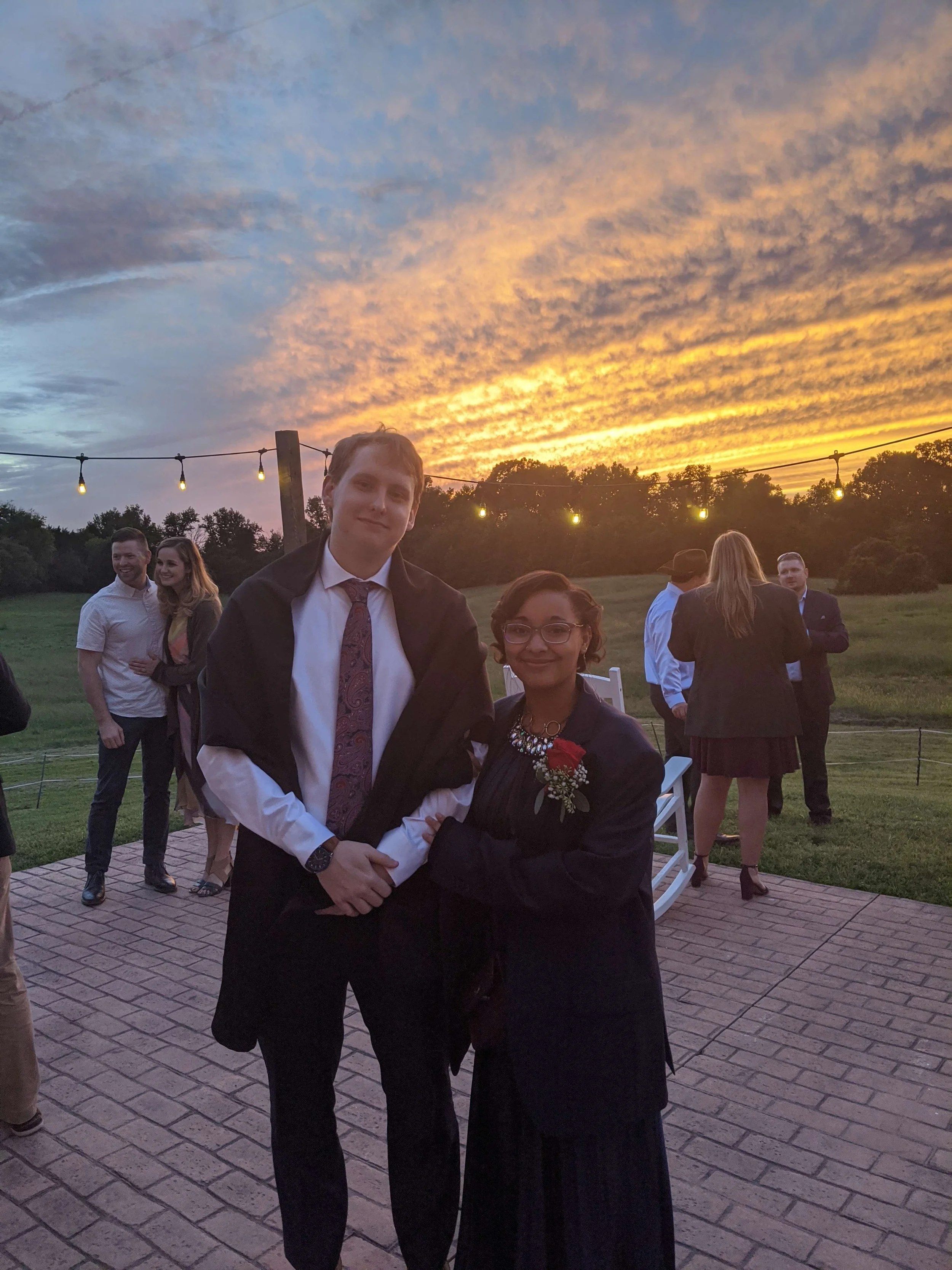 Together at Warner's and Heather's Wedding!