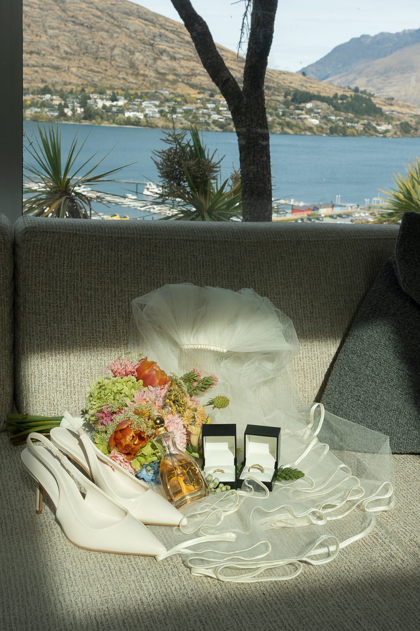 Queenstown Elopement Flat Lay Photography