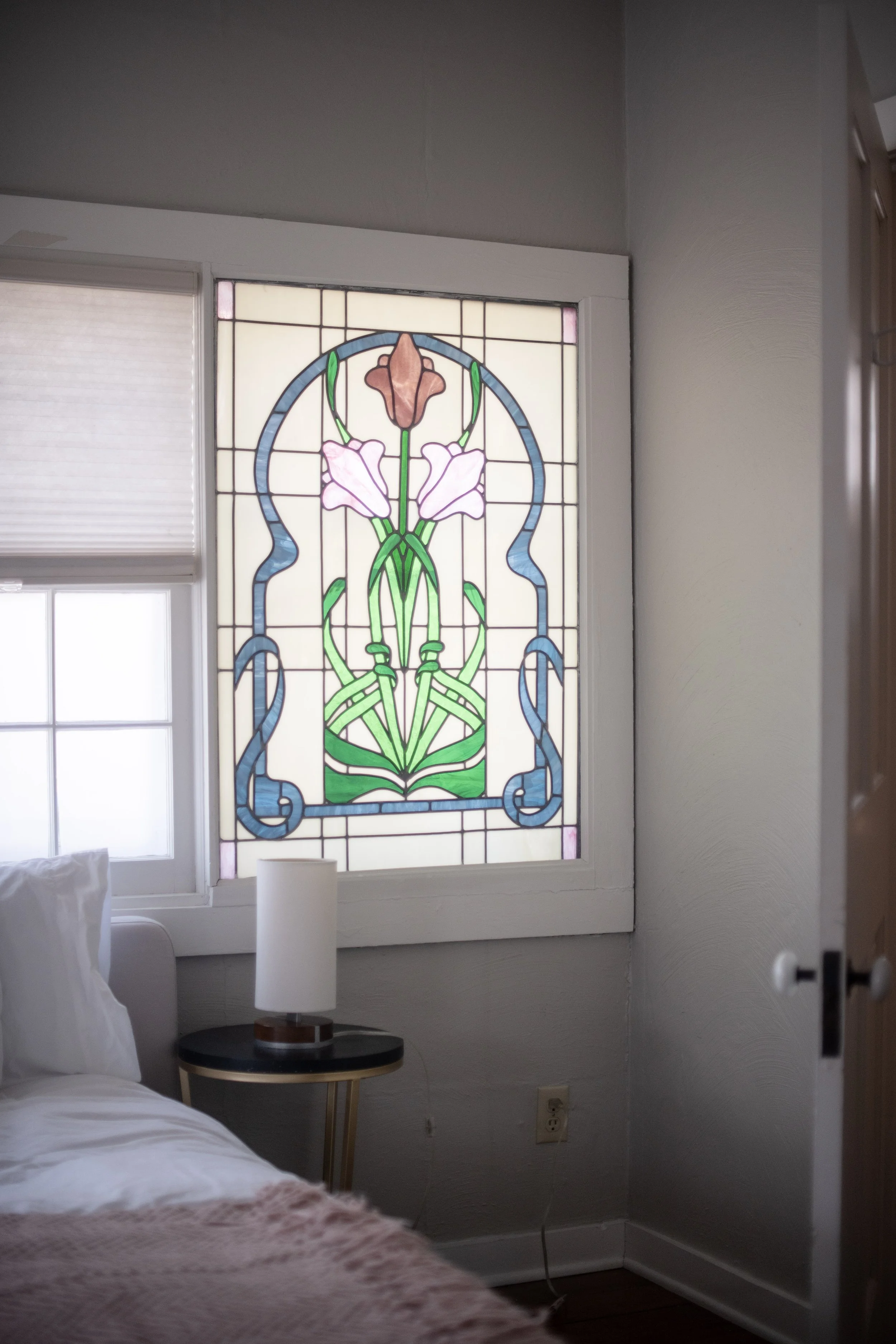 Room 2 - Low Profile King Bed - Ground Floor - Private Doors Open to Shared Wrap Around Terrace - Full Private Bath
