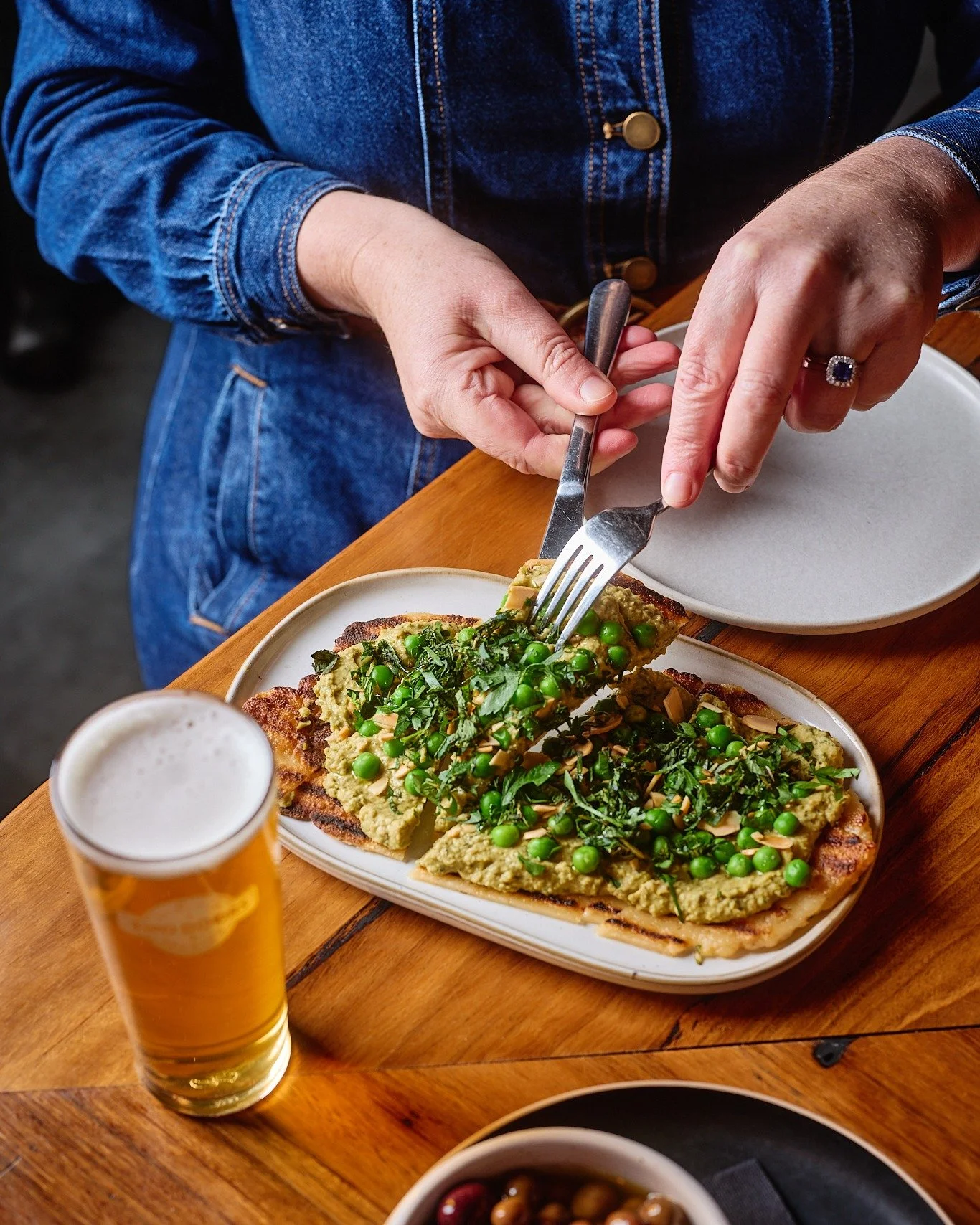 Our gluten-free flatbread is the one to order when you want something easy with your beer - made for the middle of the table.

Pop in for an arvo one - or make it the start of dinner.