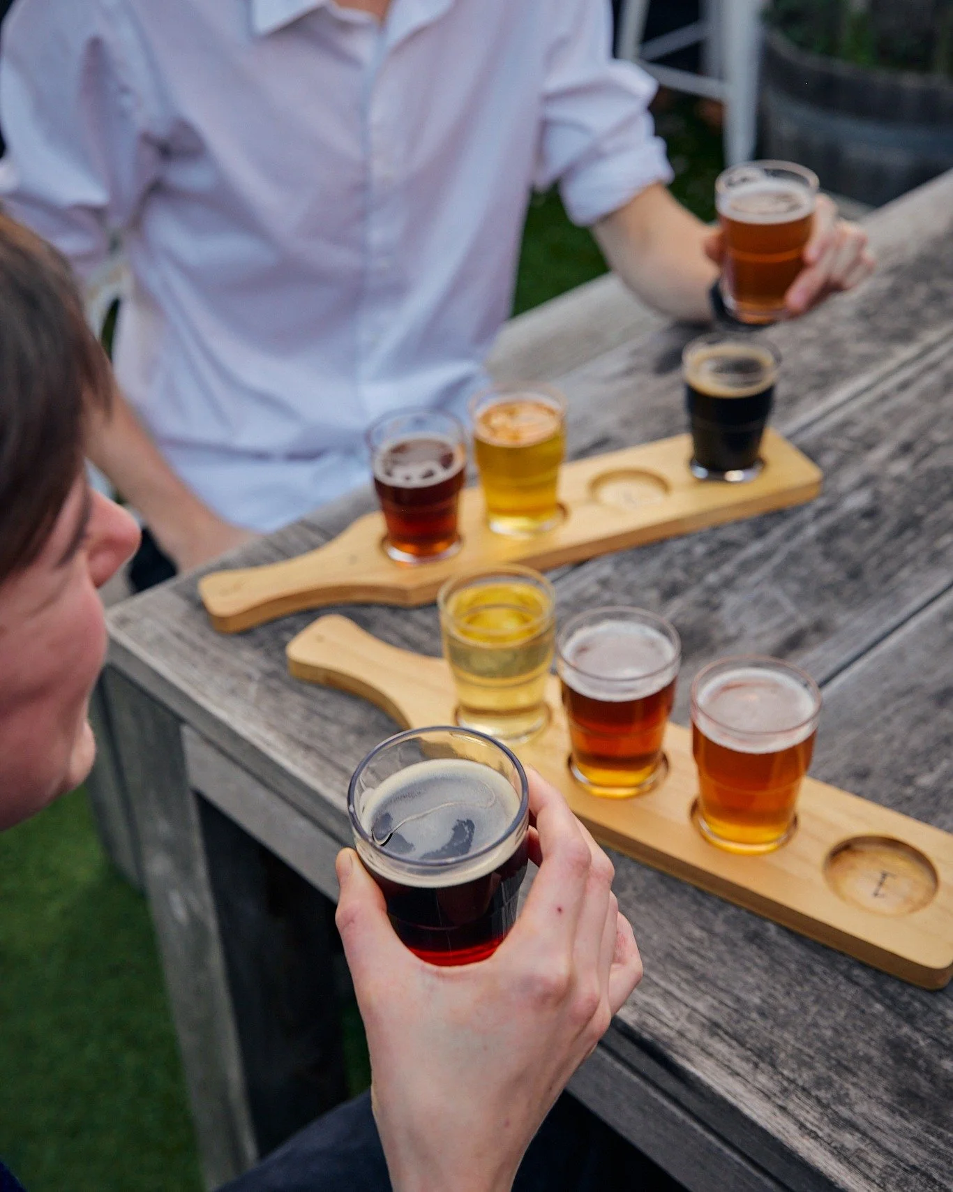Not sure what beer to start with?

Grab a tasting paddle and try a few of what&rsquo;s pouring right now.
