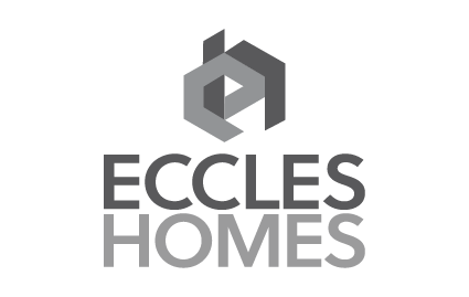 ECCLES HOMES logo with a geometric icon above the text.