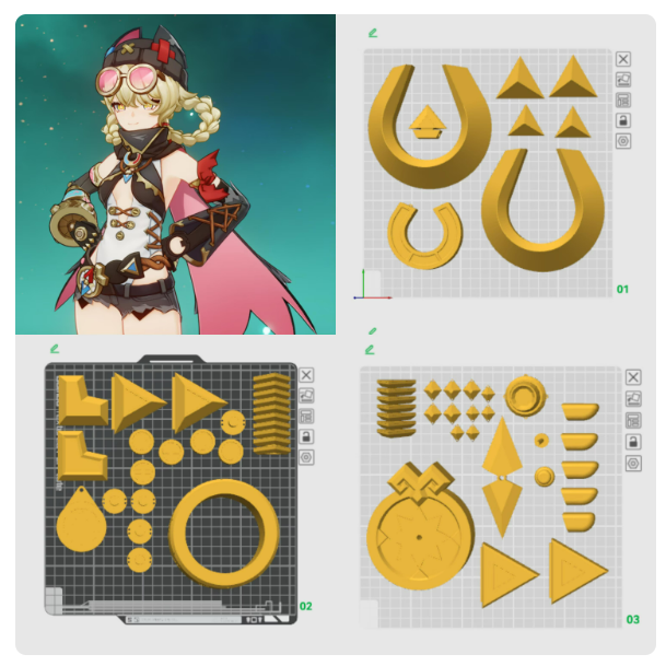 Jahoda Cosplay 3D Models