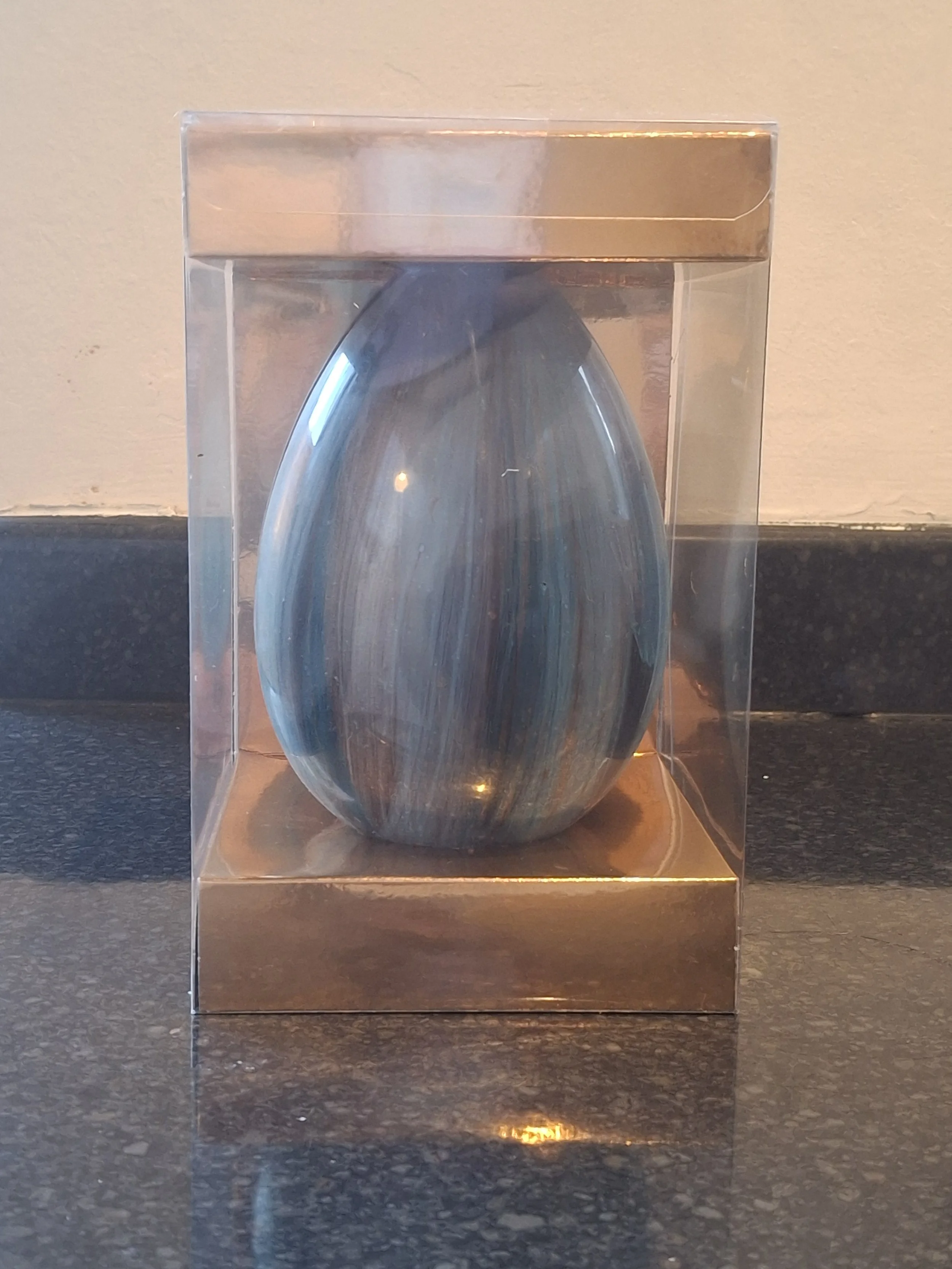 Dark chocolate and coconut easter egg