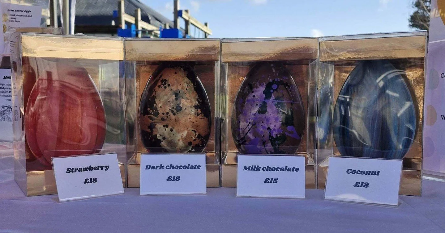 Still looking for the perfect easter egg for your loved ones? There's still time to pre-order your easter egg at www.cocoacaffrey.co.uk

Choose from:
Dark chocolate and coconut
Milk chocolate and hazelnut
White chocolate and strawberry

#easter #east
