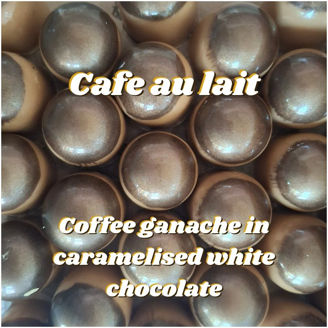 Sneak peek from our upcoming summer range: Cafe au lait
A rich, creamy coffee ganache encased in an indulgent caramelised white chocolate shell.
Available from 5 May.

Watch this space as we announce more of our Summer Menu.

#chocolate #artisanmade 