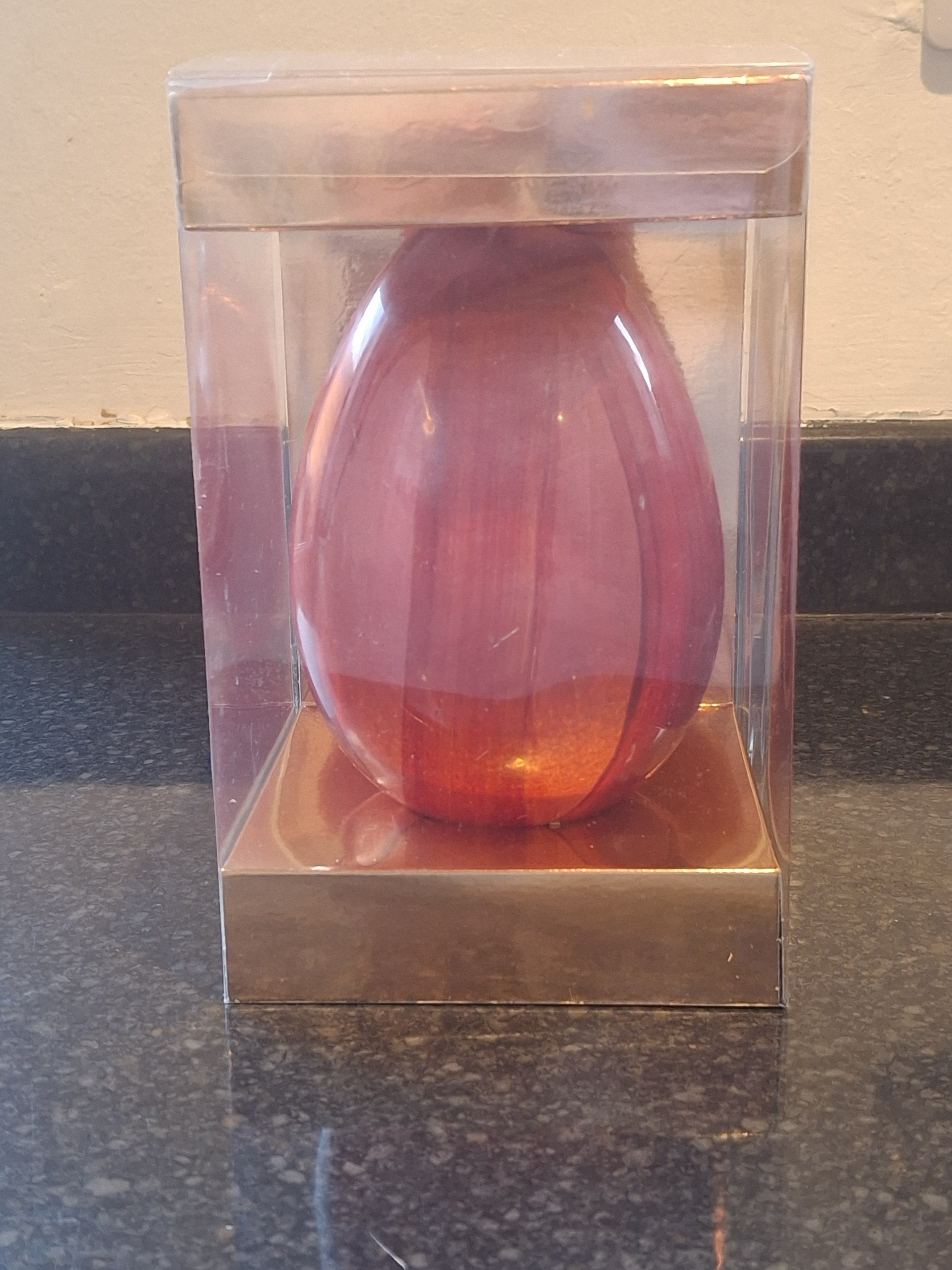 White chocolate and strawberry easter egg